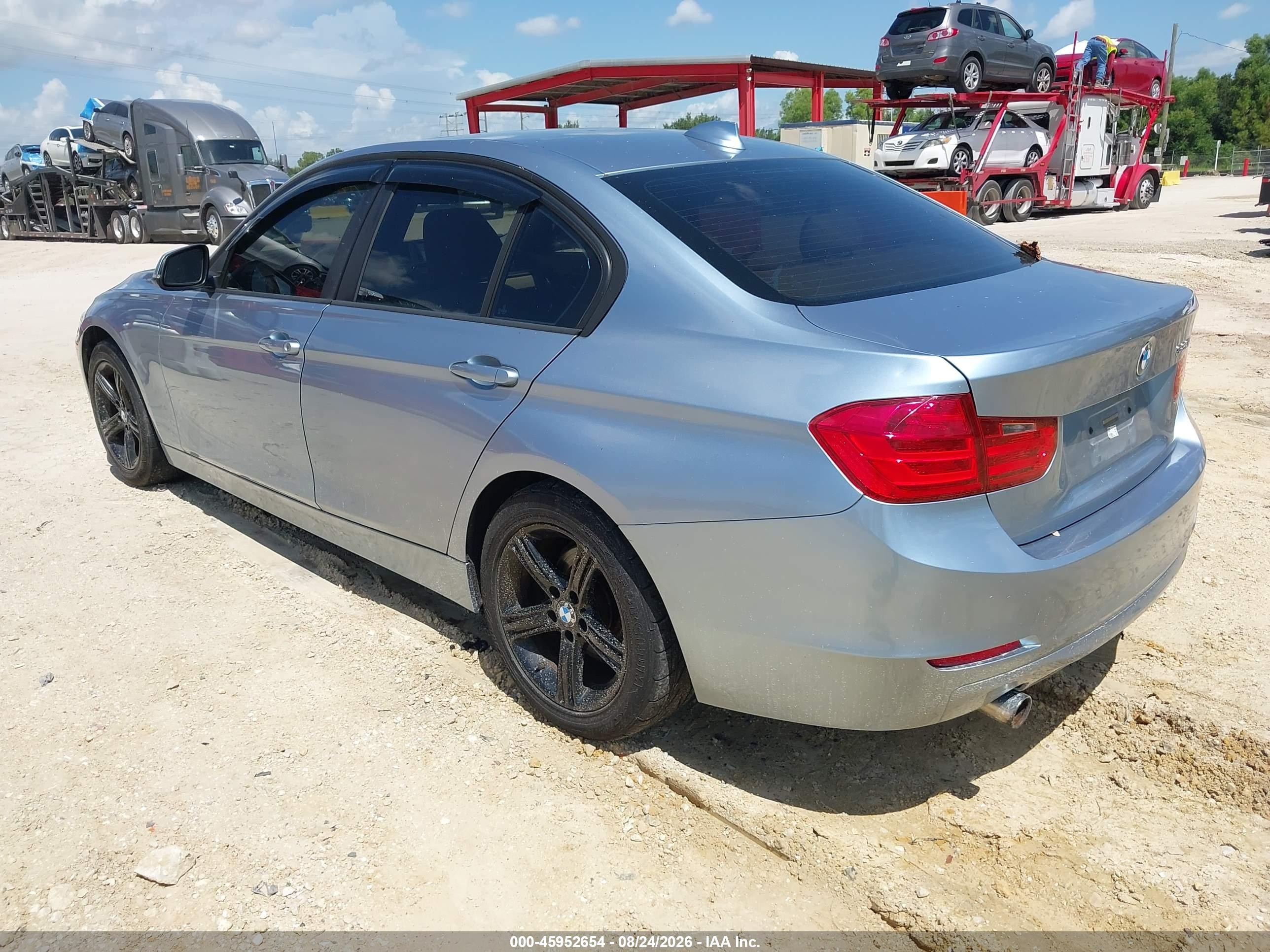 2014 Bmw 320i   Light Blue vin: WBA3B1G52ENS77836