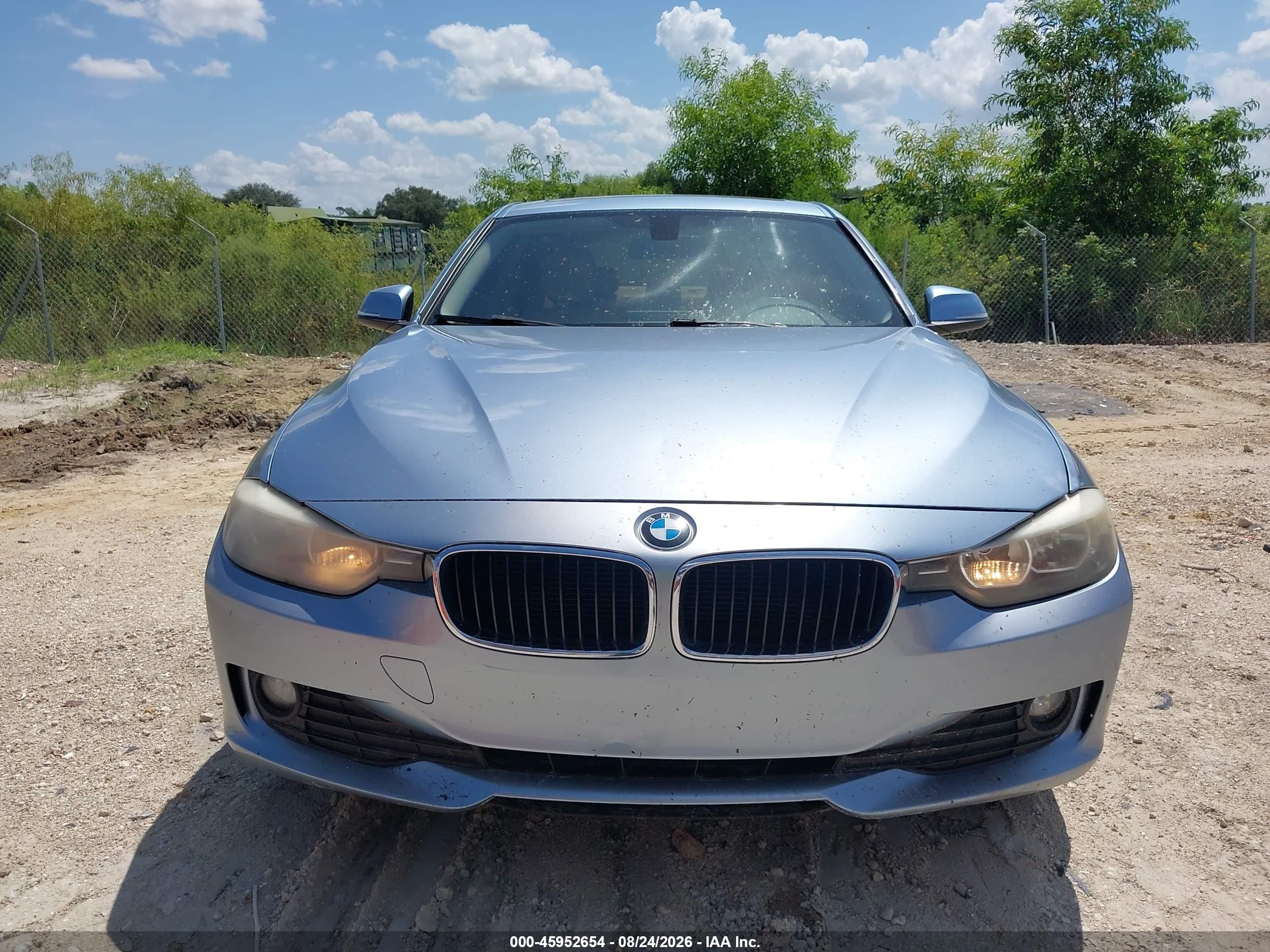2014 Bmw 320i   Light Blue vin: WBA3B1G52ENS77836