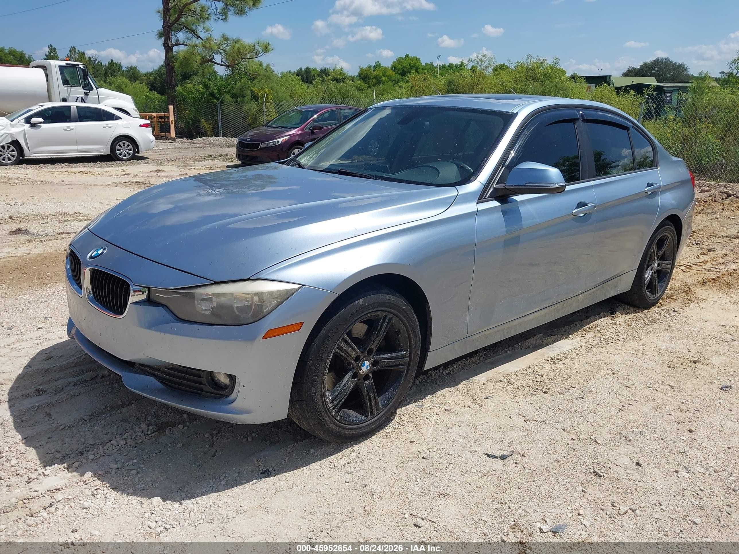 2014 Bmw 320i   Light Blue vin: WBA3B1G52ENS77836