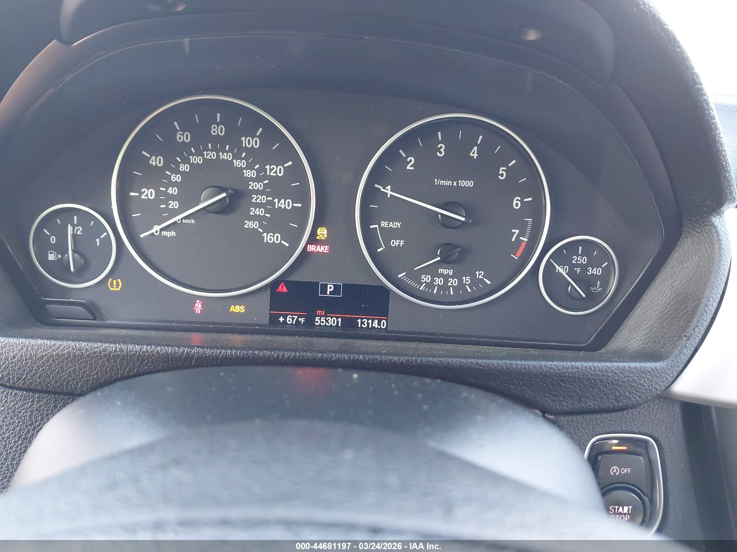 2014 Bmw 320i   Gray vin: WBA3B1G52ENS79876