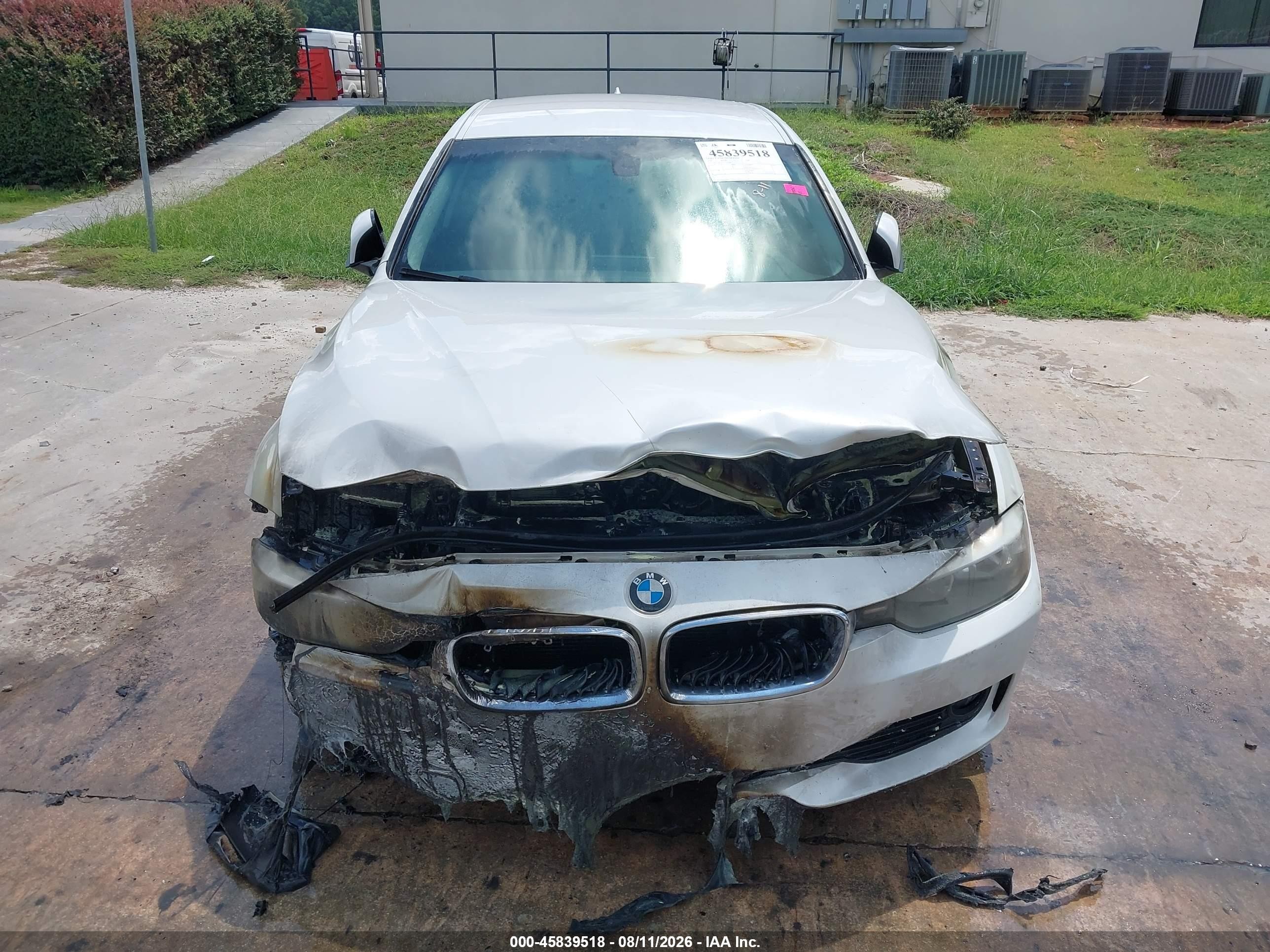 2015 Bmw 320i White vin: WBA3B1G52FNT02784