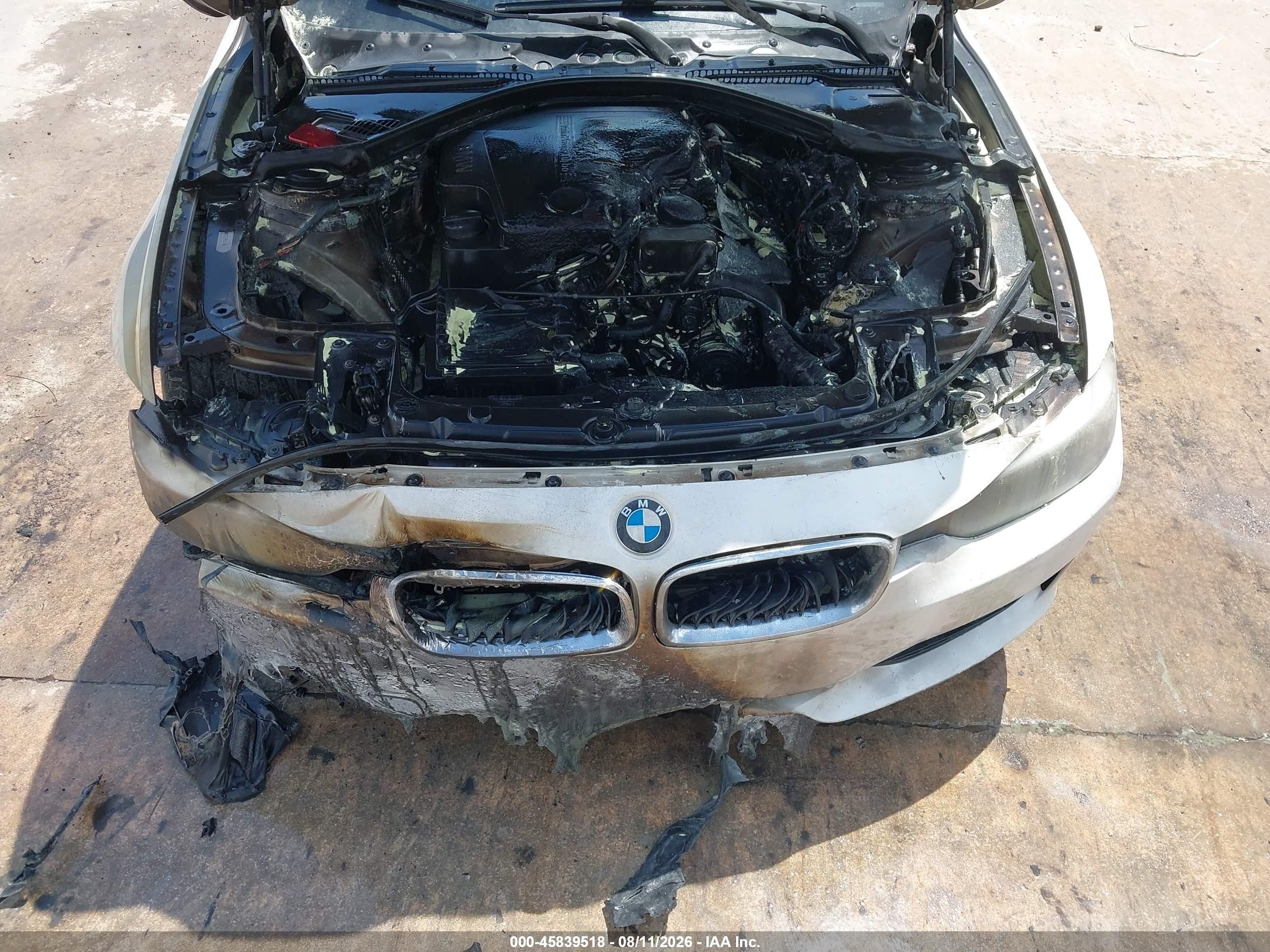 2015 Bmw 320i White vin: WBA3B1G52FNT02784
