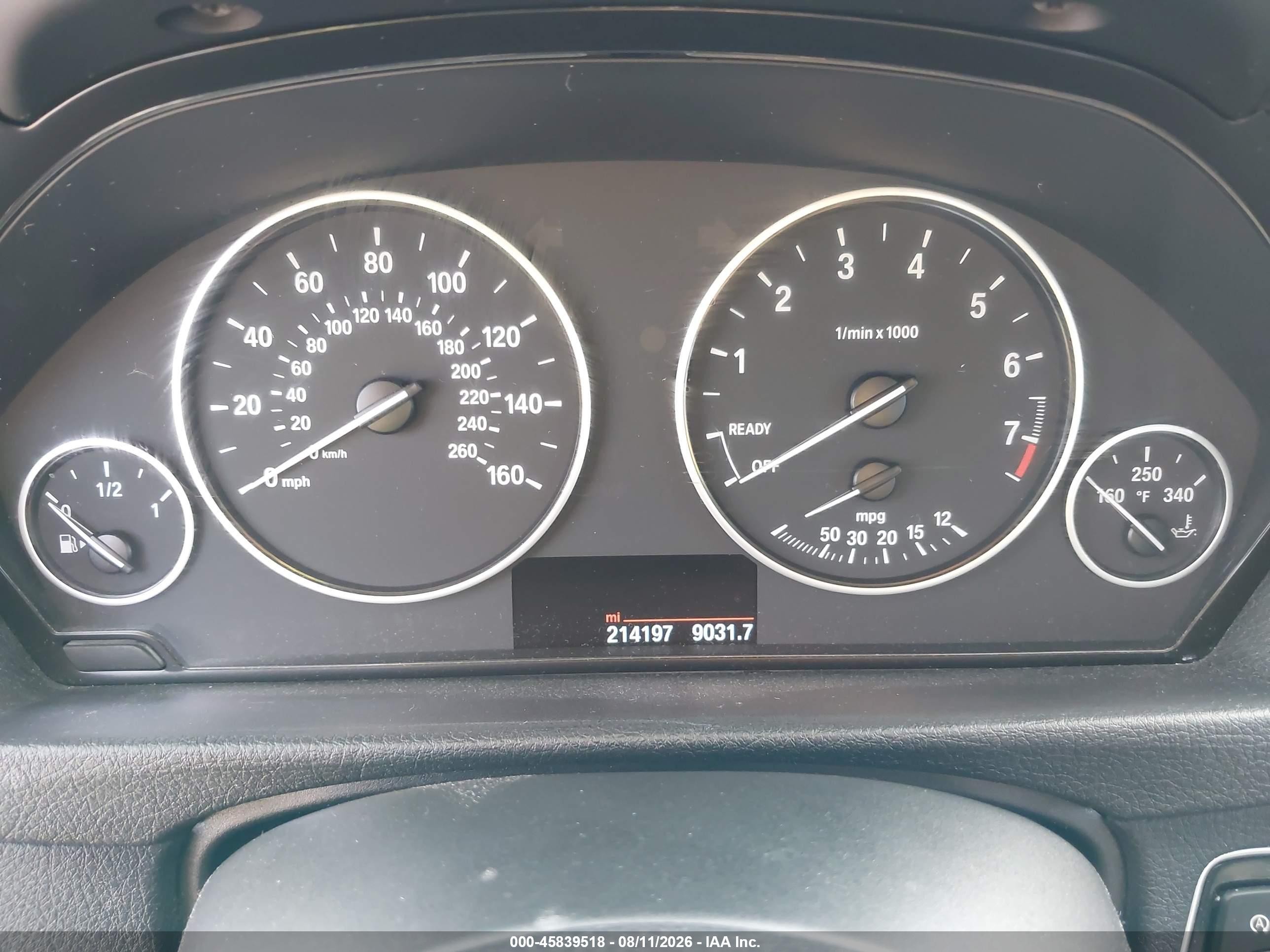 2015 Bmw 320i White vin: WBA3B1G52FNT02784