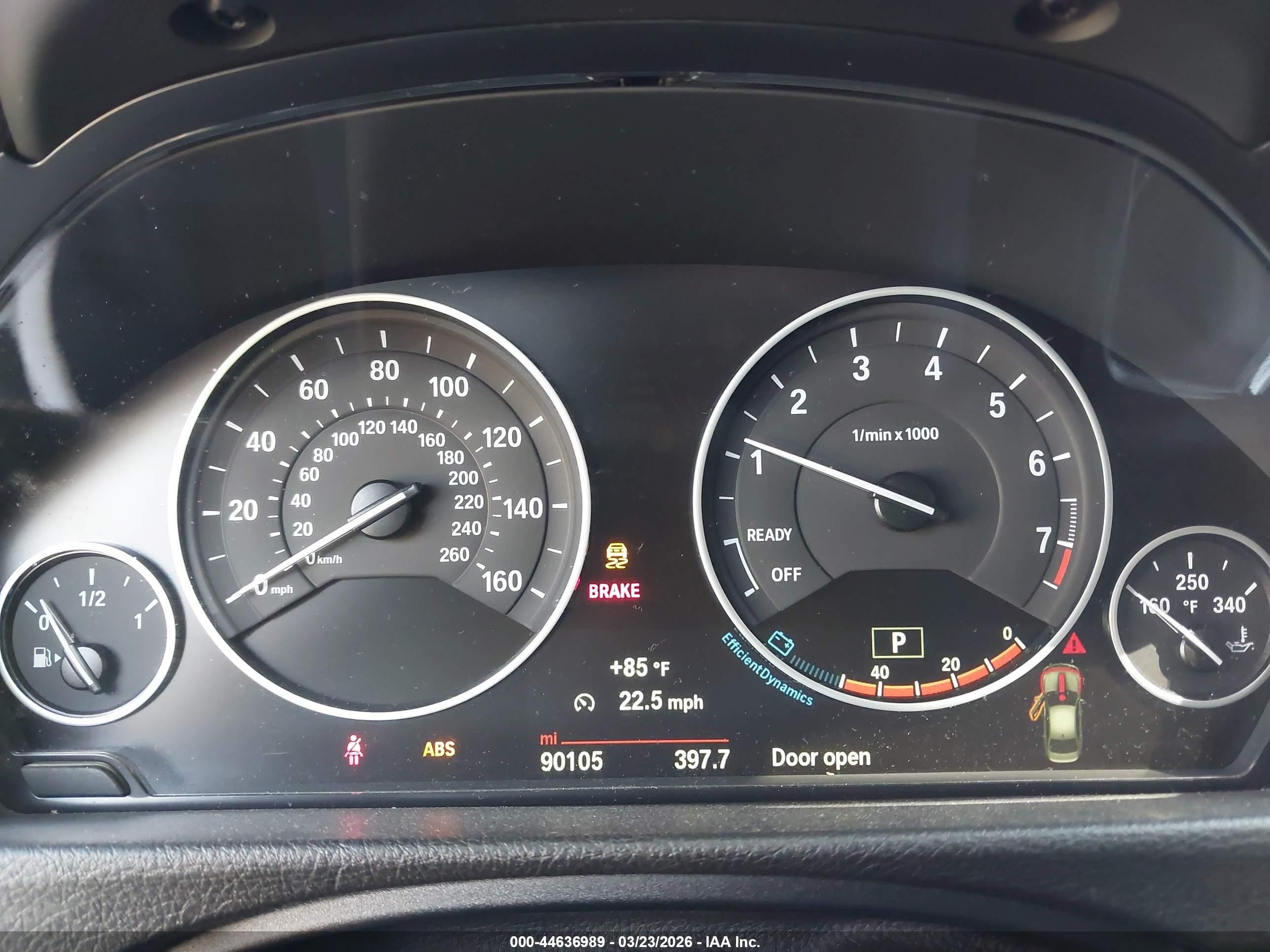 2015 Bmw 320i   White vin: WBA3B1G52FNT05314