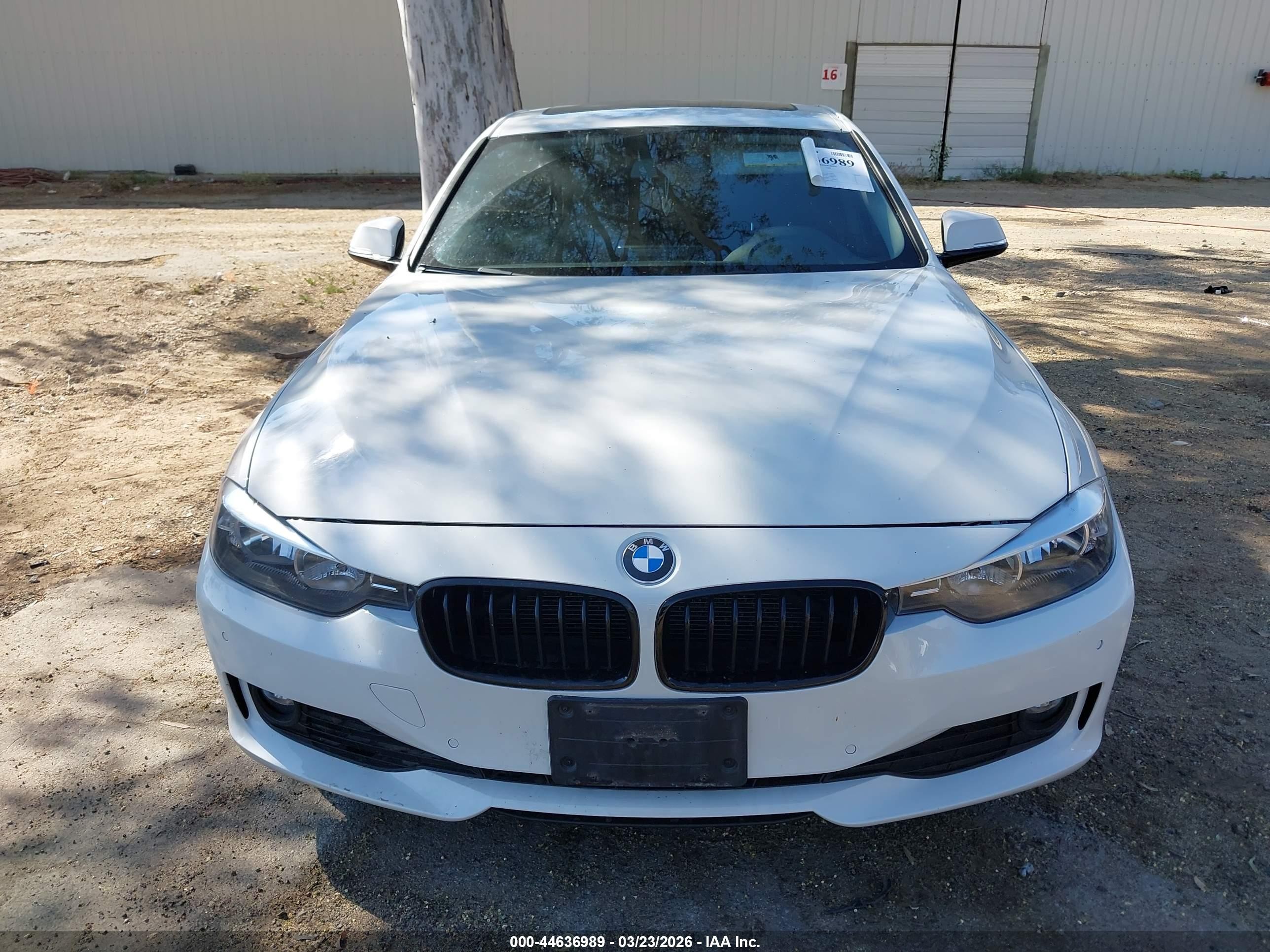 2015 Bmw 320i   White vin: WBA3B1G52FNT05314
