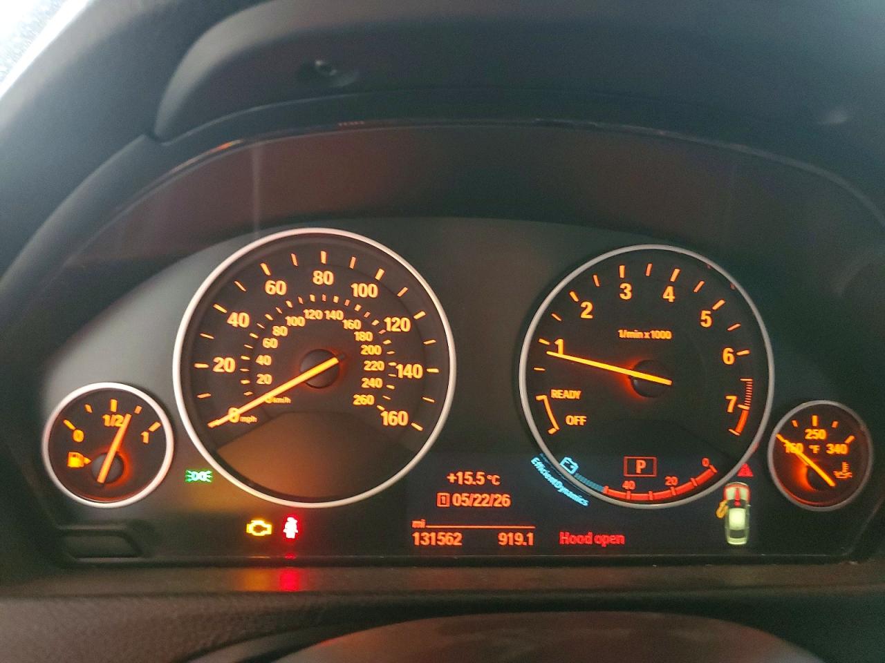 2015 Bmw 320 I Black vin: WBA3B1G52FNT06494