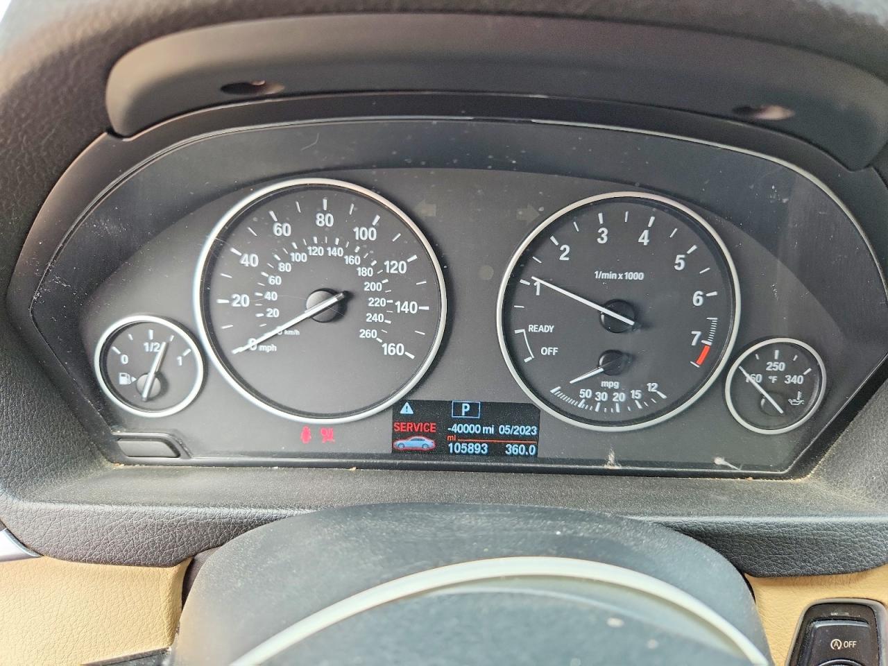 2015 Bmw 320 I Gray vin: WBA3B1G52FNT64086