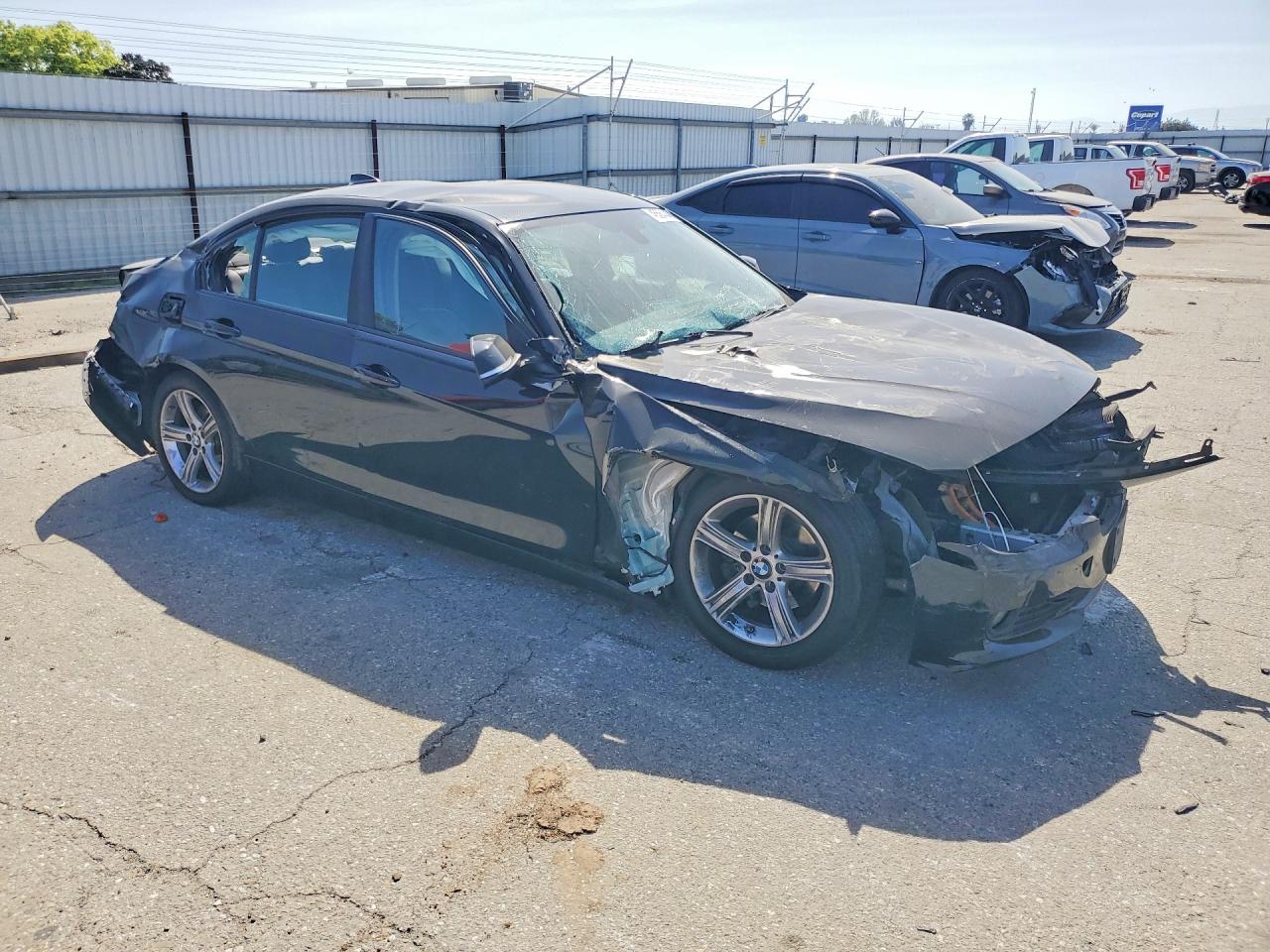 2014 Bmw 320 I Black vin: WBA3B1G53ENS78672