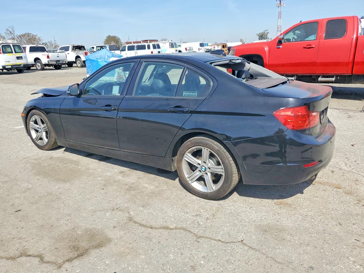2014 Bmw 320 I Black vin: WBA3B1G53ENS78672