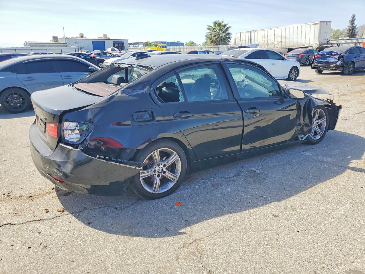 2014 Bmw 320 I Black vin: WBA3B1G53ENS78672