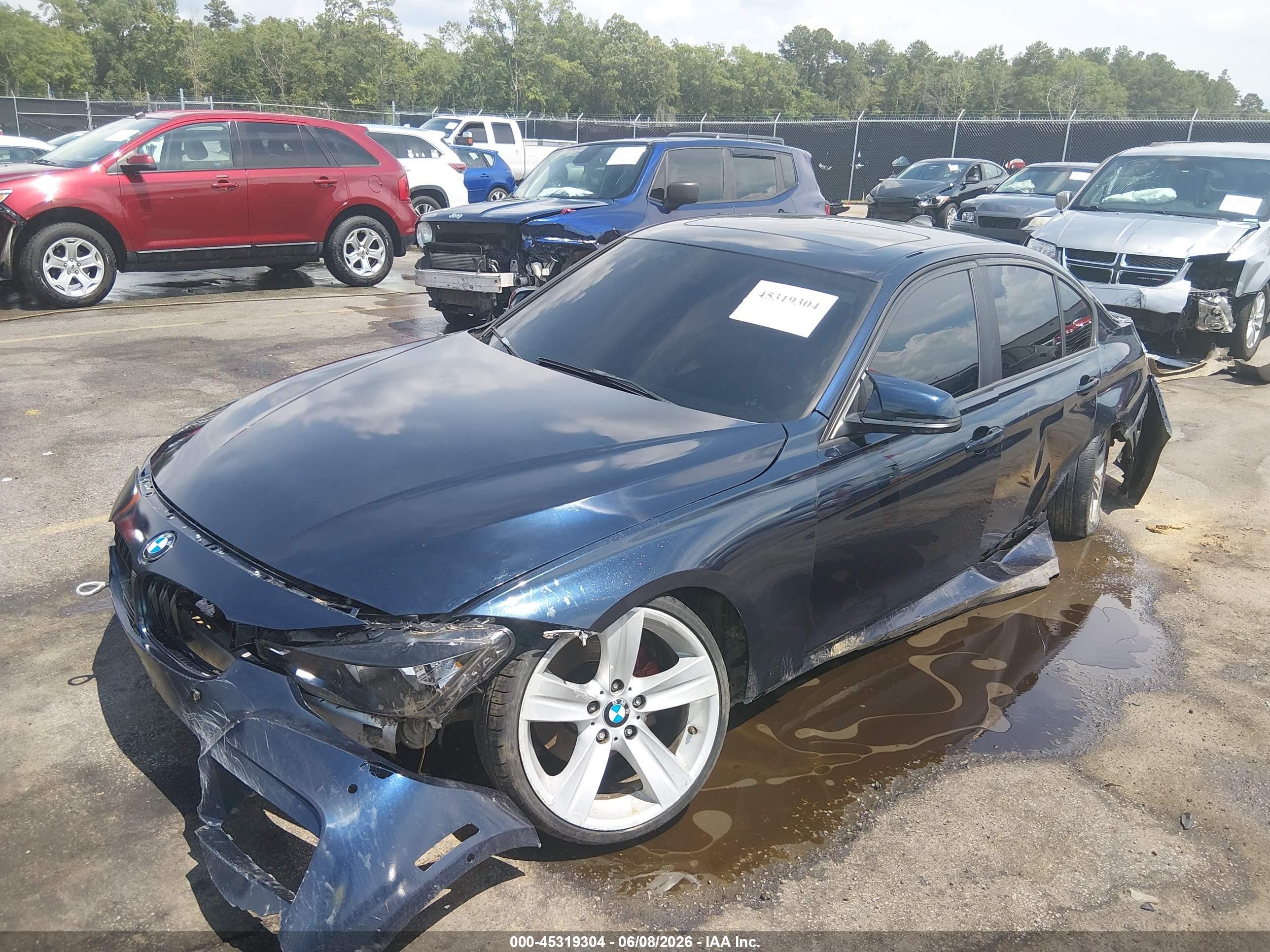 2014 Bmw 320i   Blue vin: WBA3B1G53ENT00380