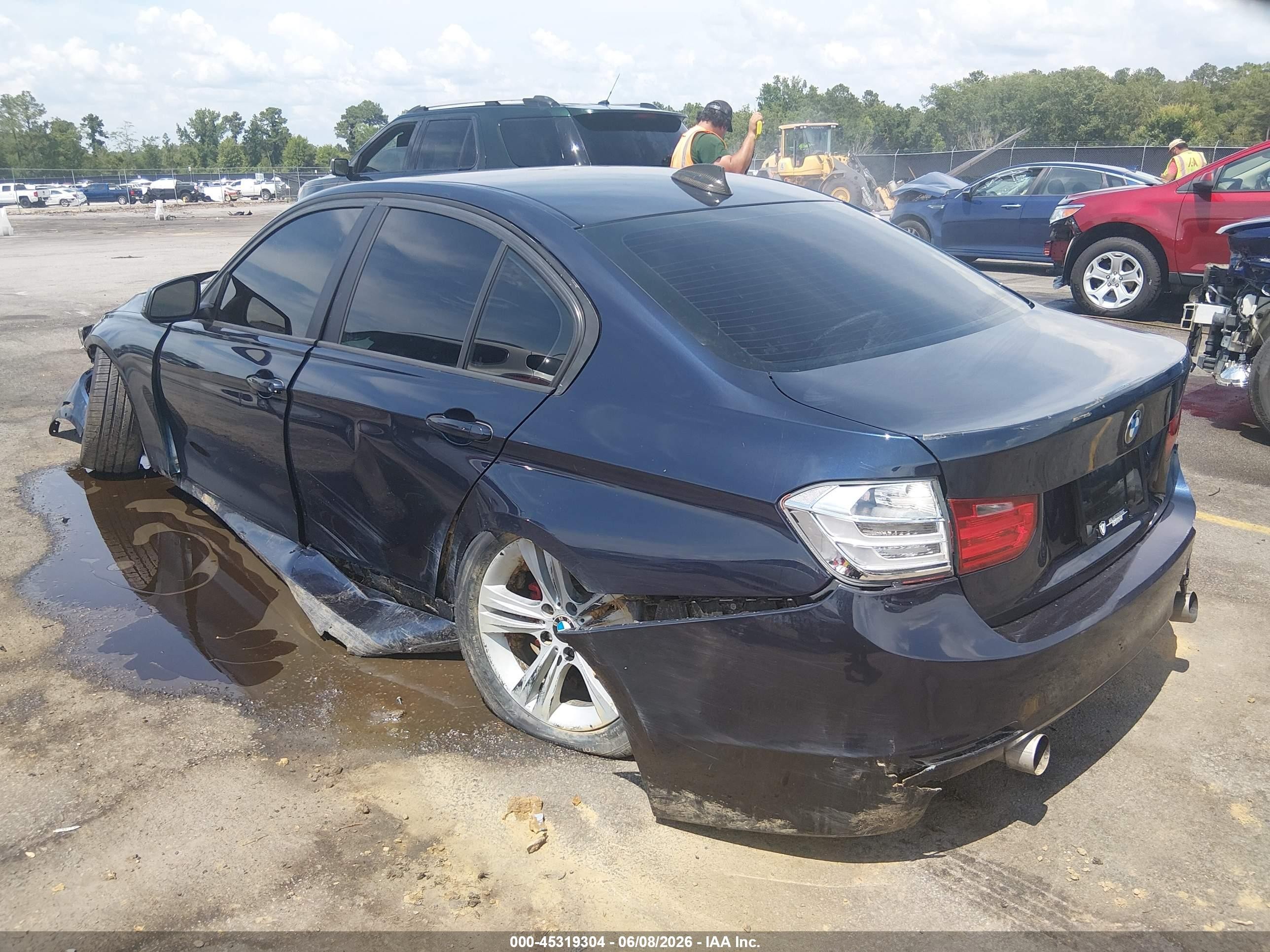 2014 Bmw 320i   Blue vin: WBA3B1G53ENT00380