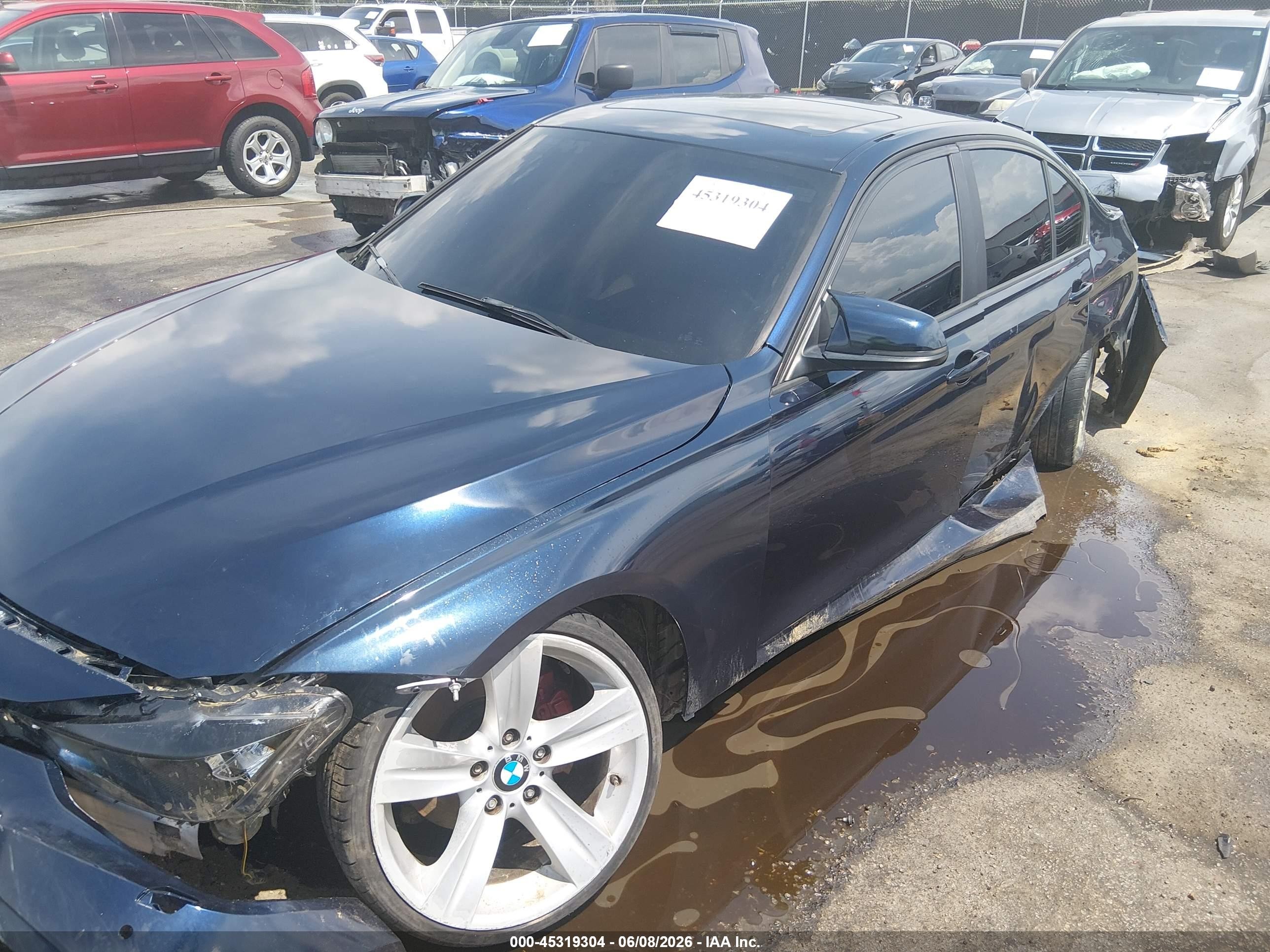 2014 Bmw 320i   Blue vin: WBA3B1G53ENT00380
