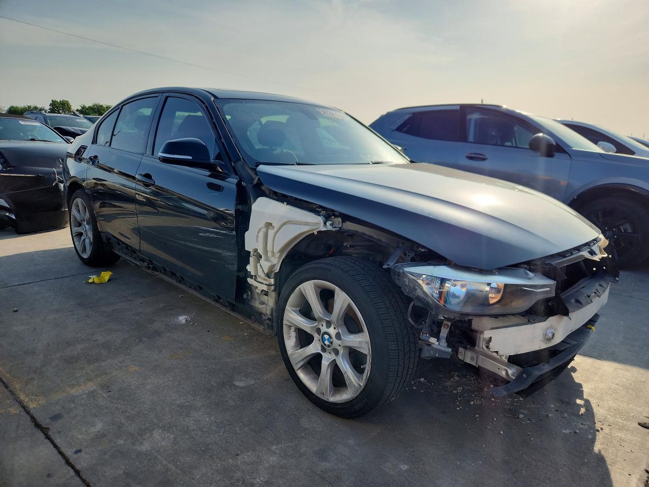 2015 Bmw 320 I Black vin: WBA3B1G53FNT07475