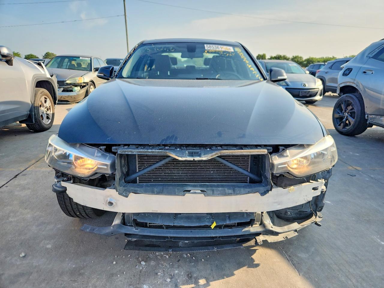 2015 Bmw 320 I Black vin: WBA3B1G53FNT07475