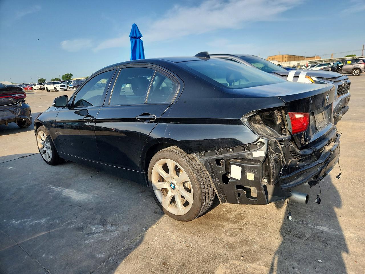 2015 Bmw 320 I Black vin: WBA3B1G53FNT07475