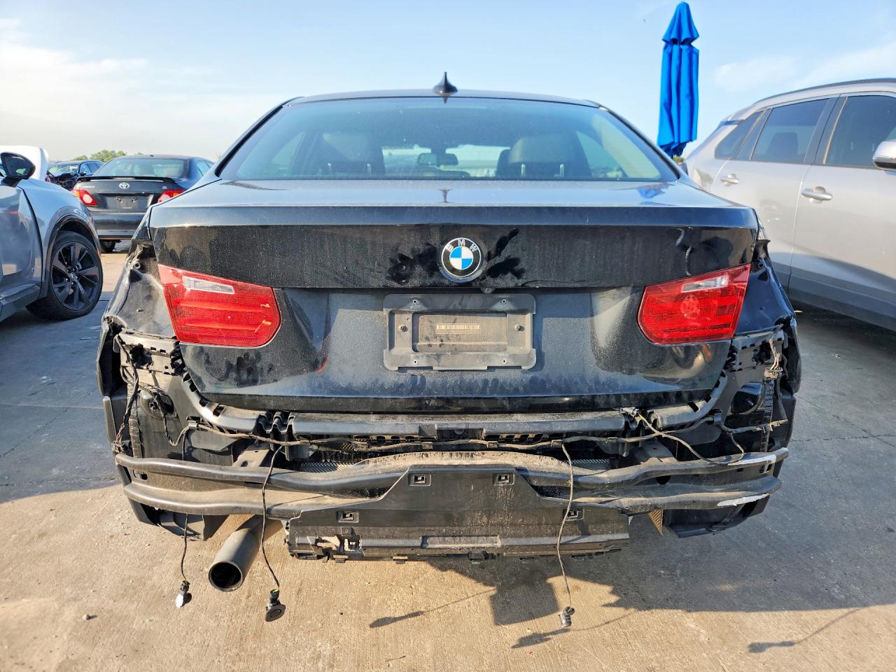 2015 Bmw 320 I Black vin: WBA3B1G53FNT07475