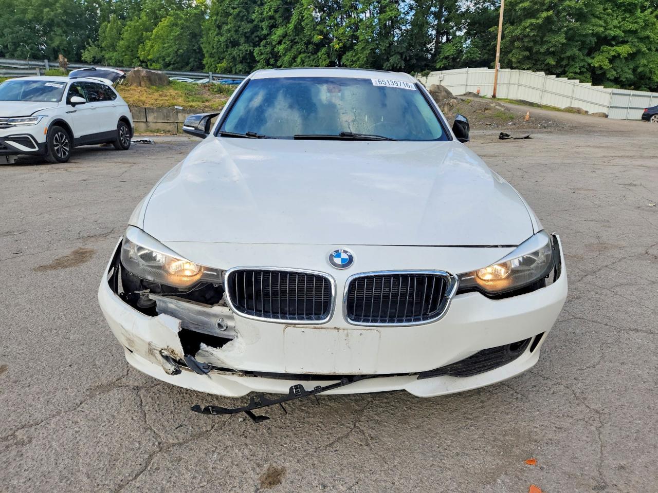 2015 Bmw 320 I White vin: WBA3B1G53FNT63643