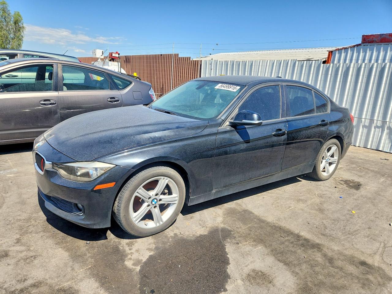 2015 Bmw 320 I Black vin: WBA3B1G54FNT04228