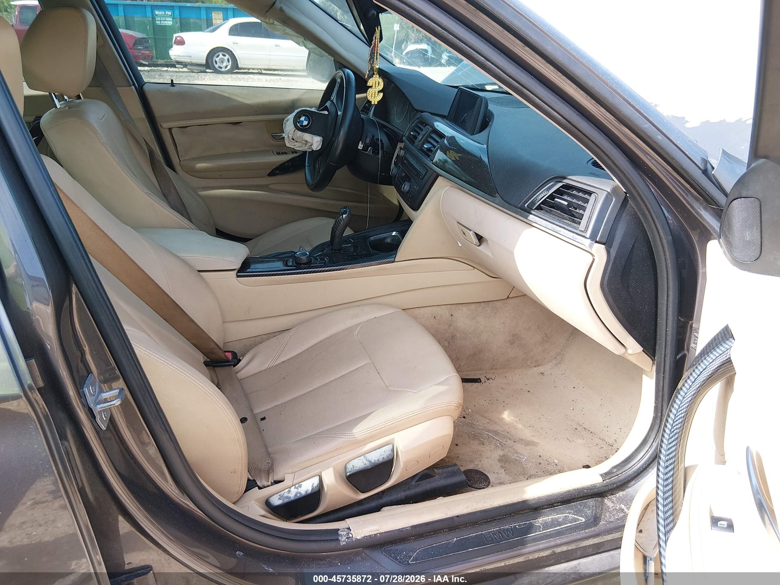 2014 Bmw 320i   Gray vin: WBA3B1G55ENT00526