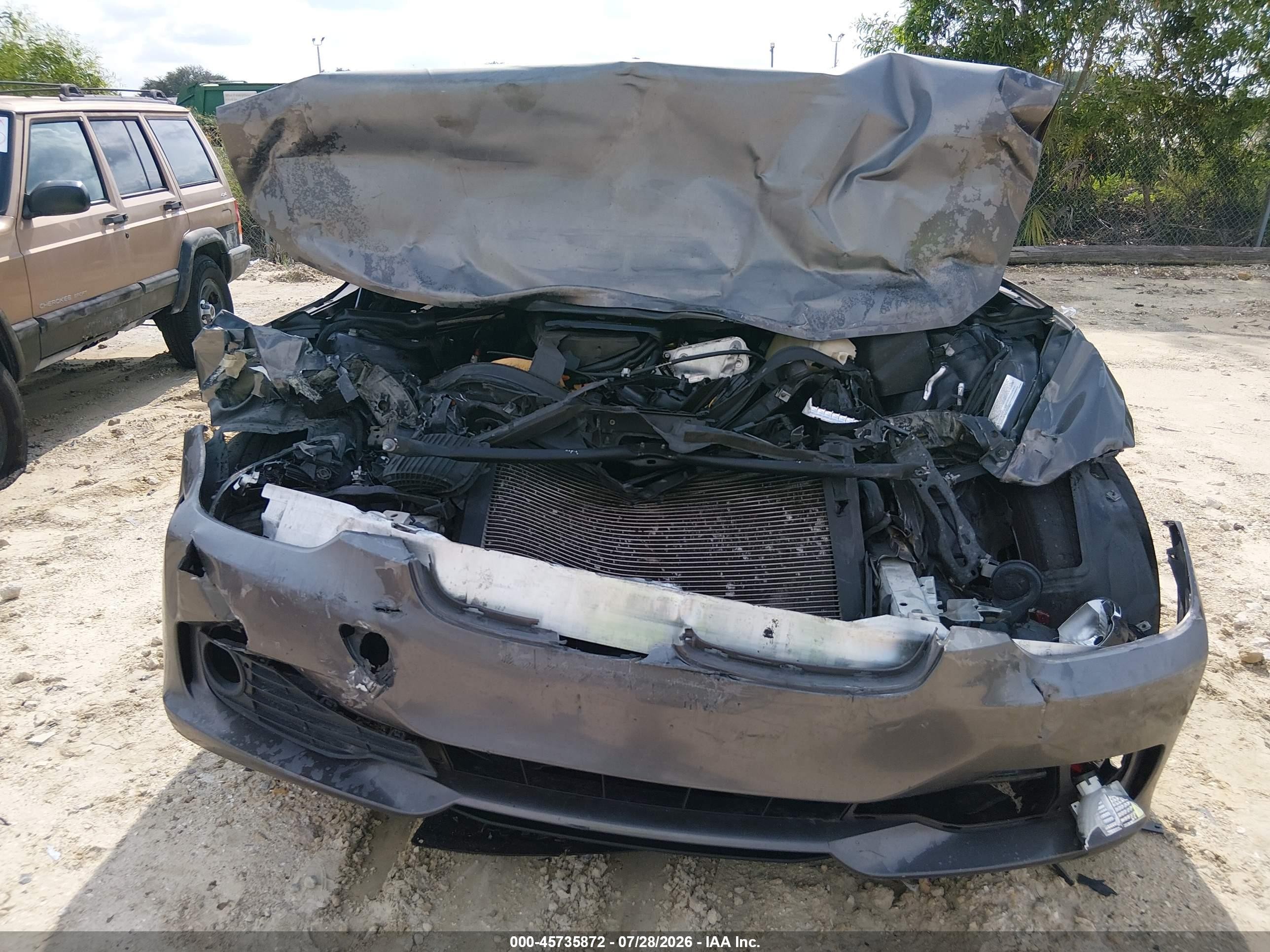 2014 Bmw 320i   Gray vin: WBA3B1G55ENT00526