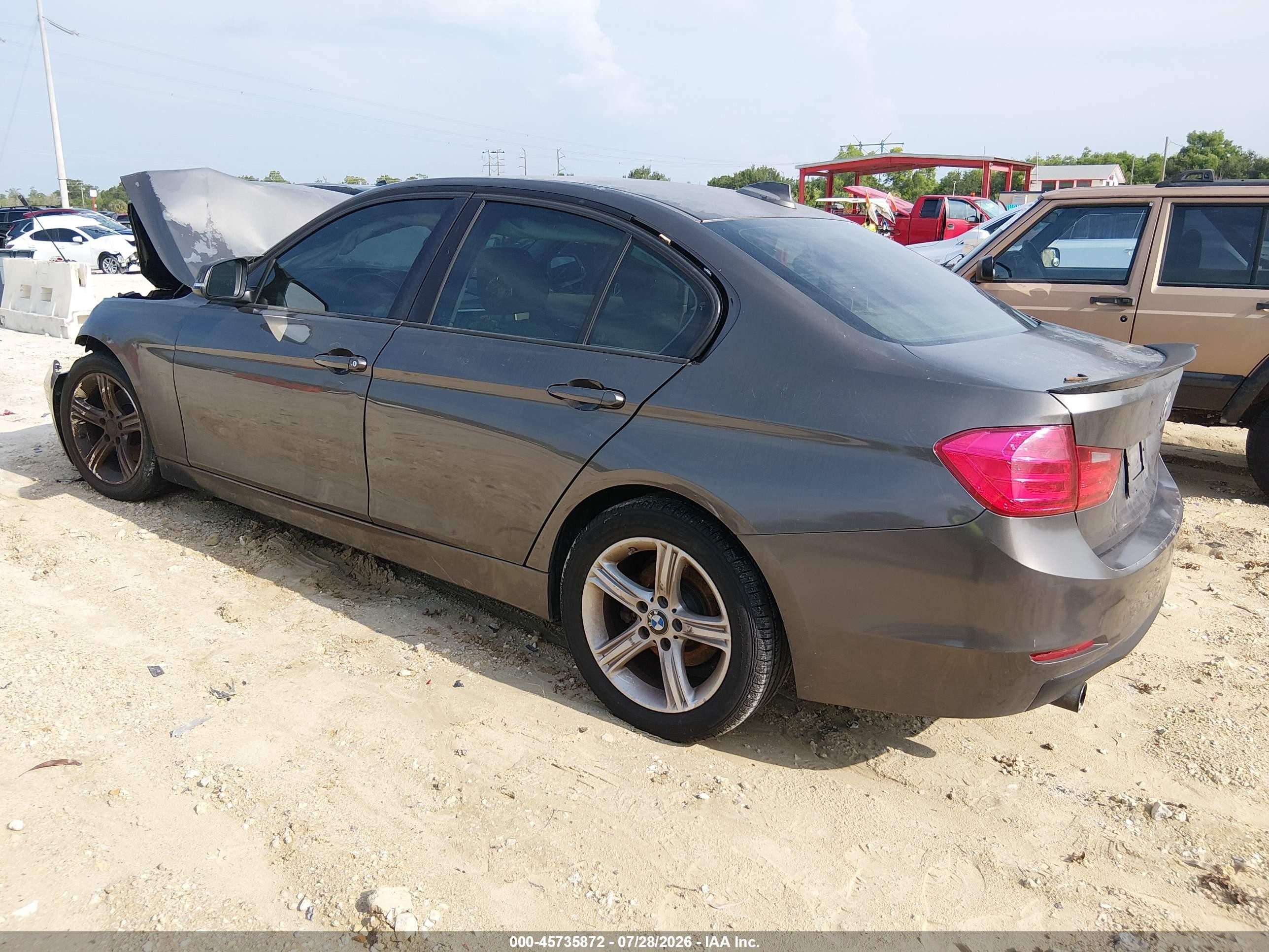 2014 Bmw 320i   Gray vin: WBA3B1G55ENT00526