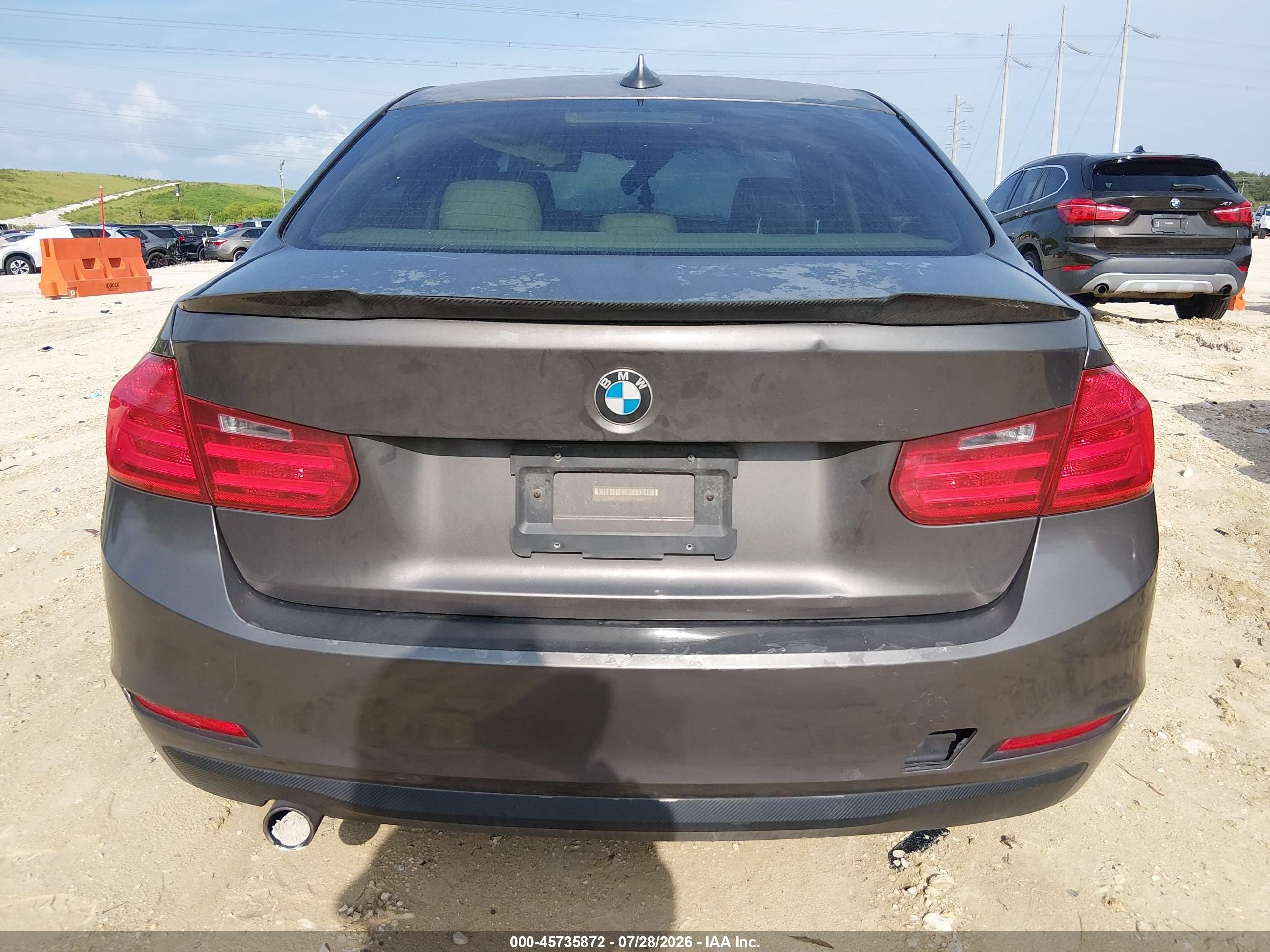2014 Bmw 320i   Gray vin: WBA3B1G55ENT00526