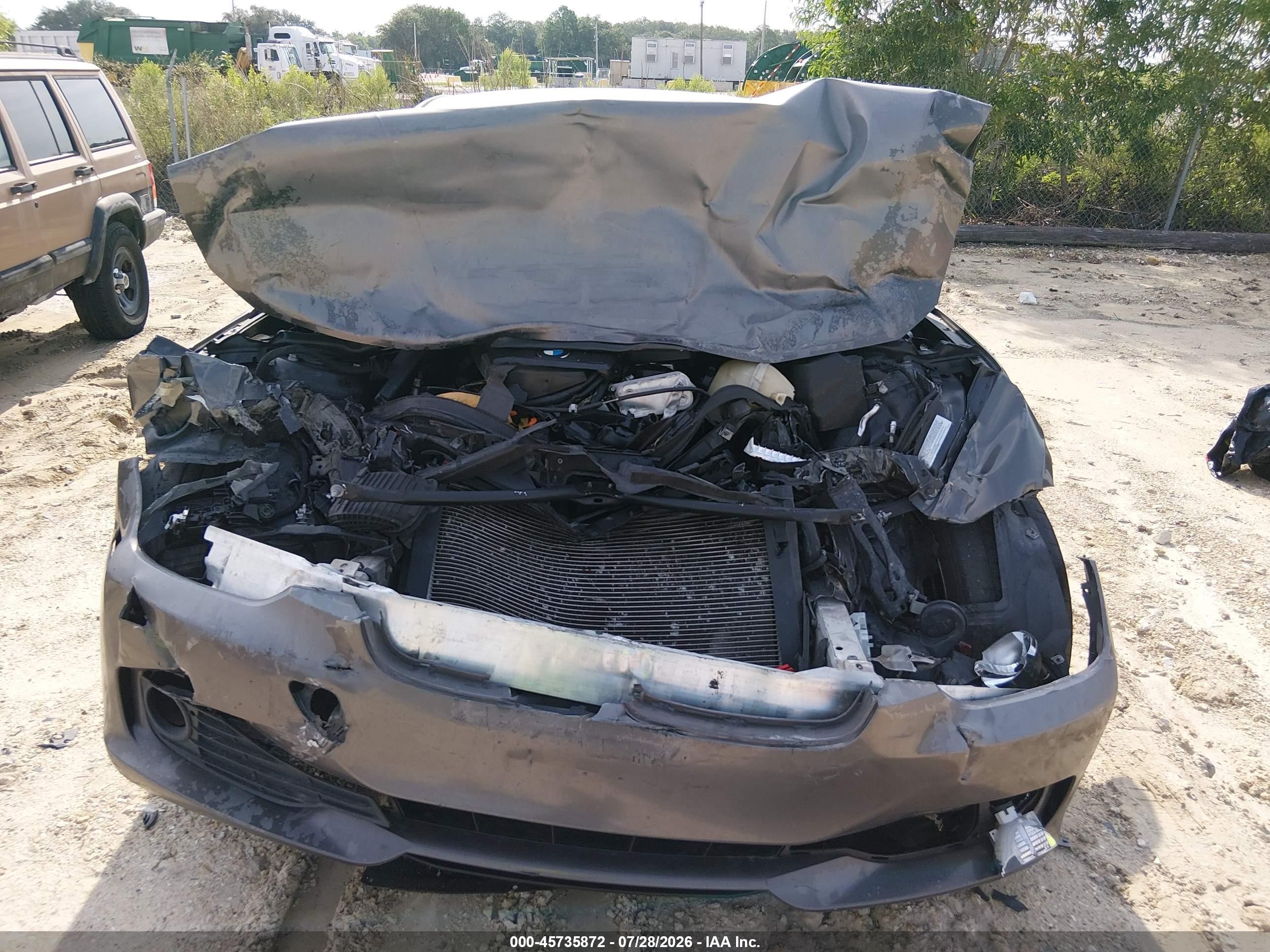 2014 Bmw 320i   Gray vin: WBA3B1G55ENT00526