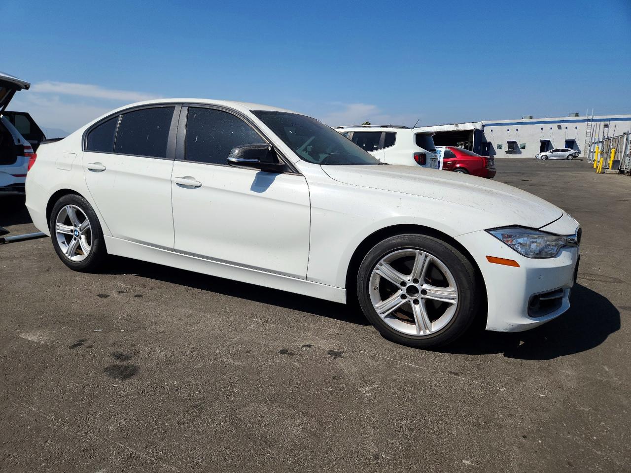 2015 Bmw 320 I White vin: WBA3B1G55FNT03735