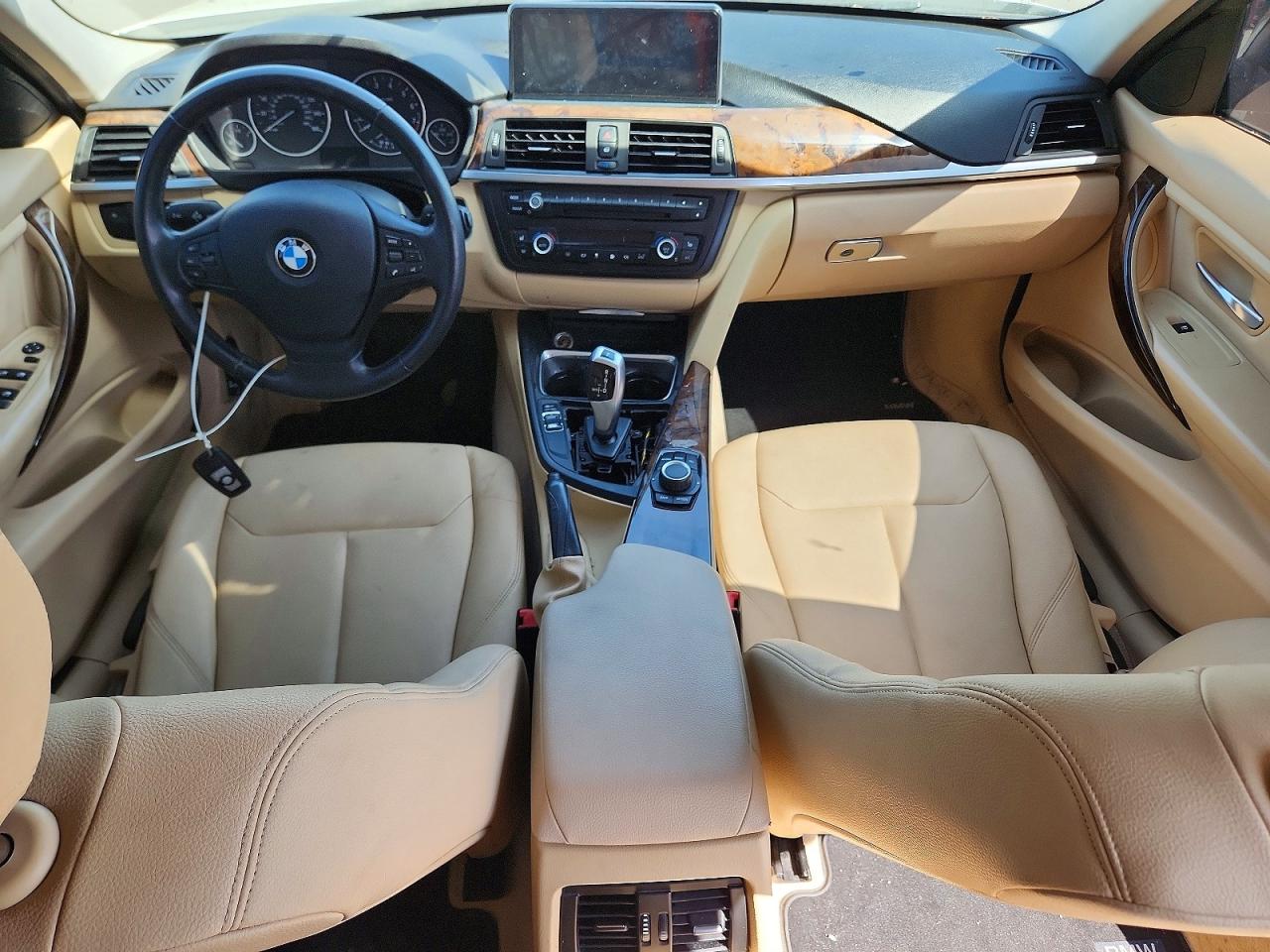 2015 Bmw 320 I White vin: WBA3B1G55FNT03735