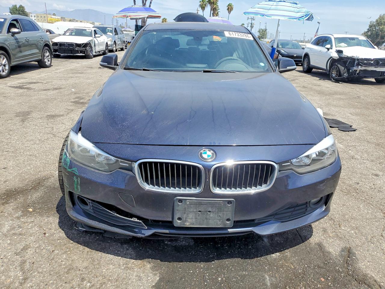 2014 Bmw 320 I Blue vin: WBA3B1G56ENN90775