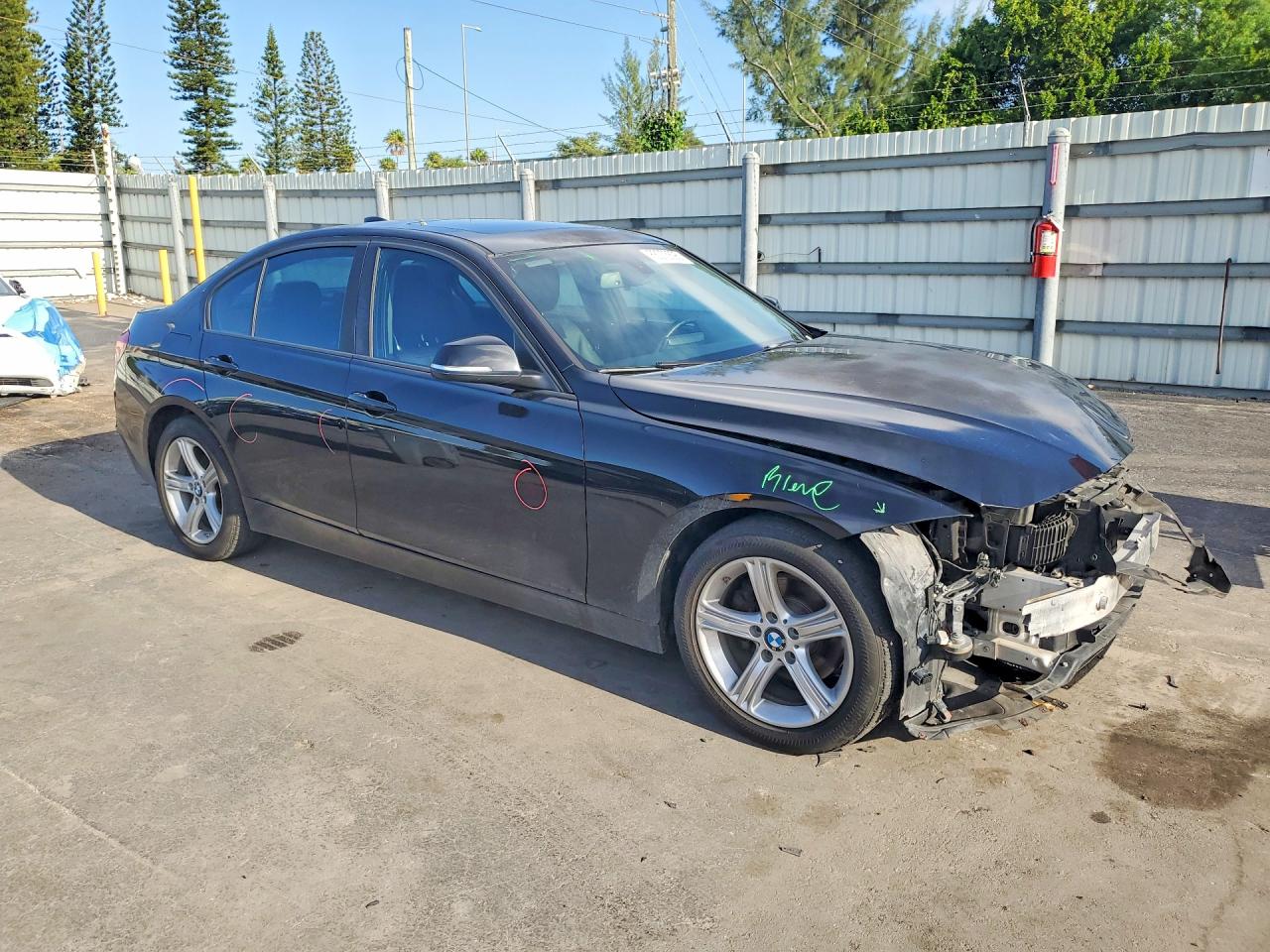 2014 Bmw 320 I Black vin: WBA3B1G56ENN91232
