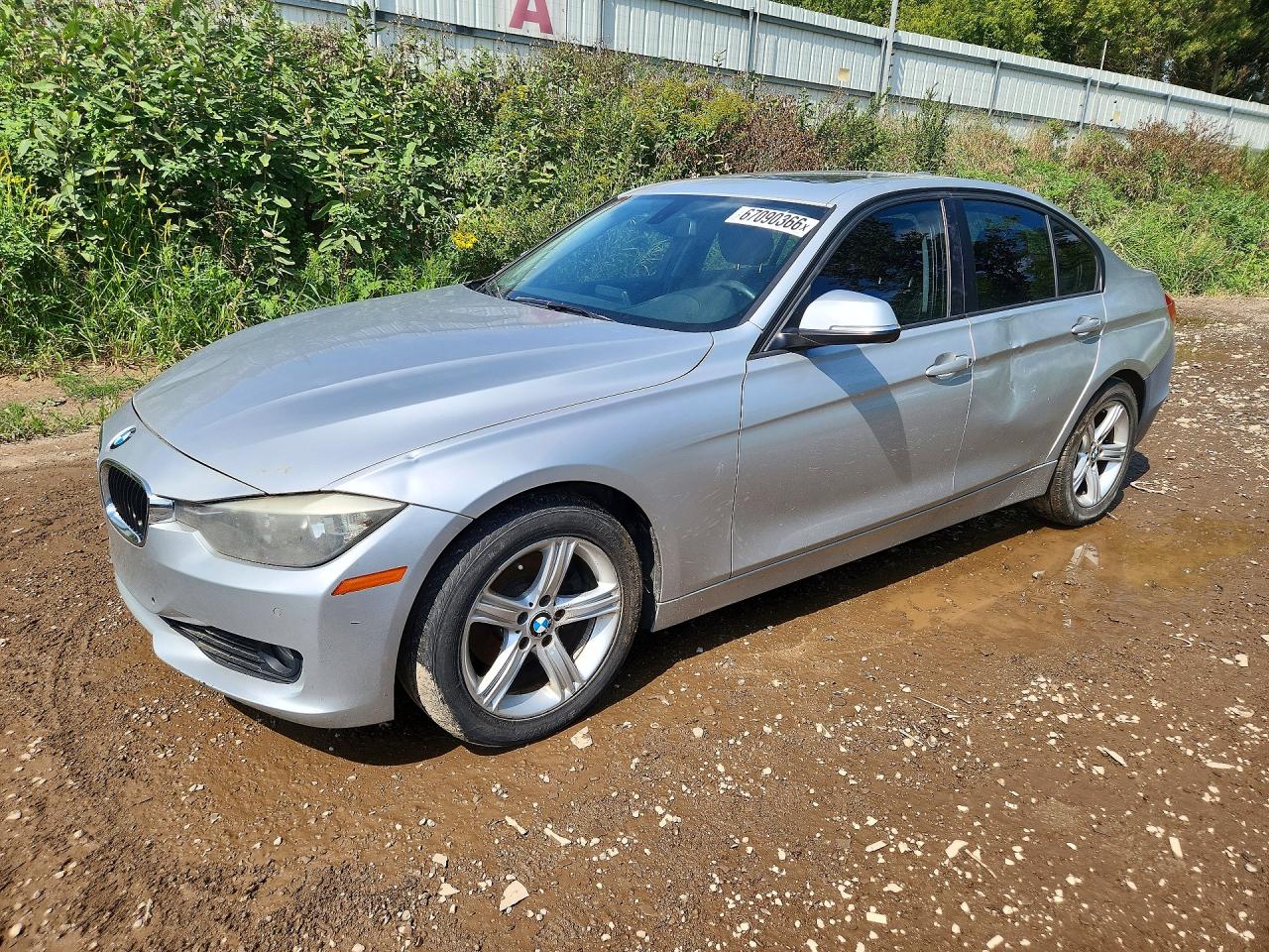 2014 Bmw 320 I Silver vin: WBA3B1G56ENS80125