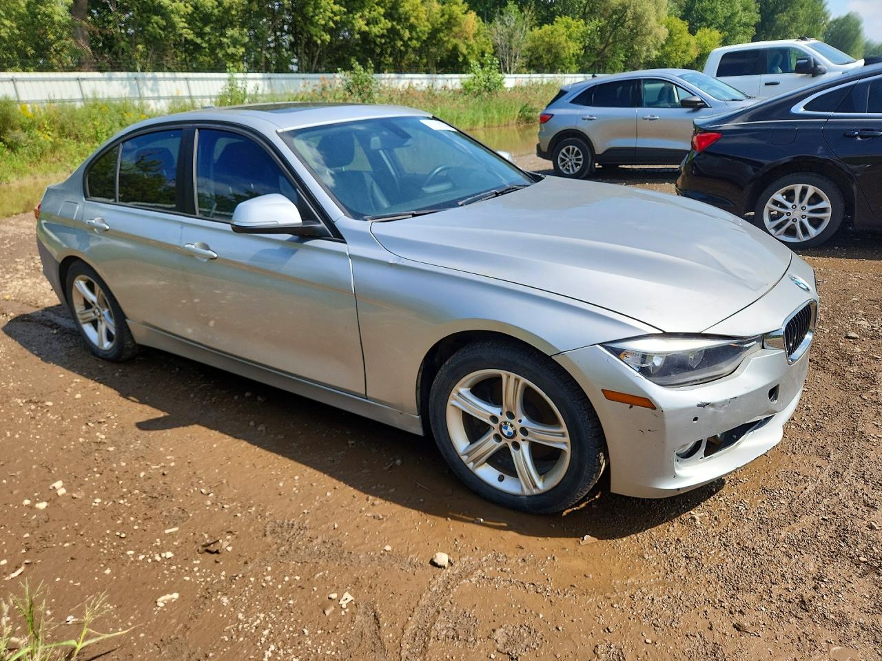 2014 Bmw 320 I Silver vin: WBA3B1G56ENS80125