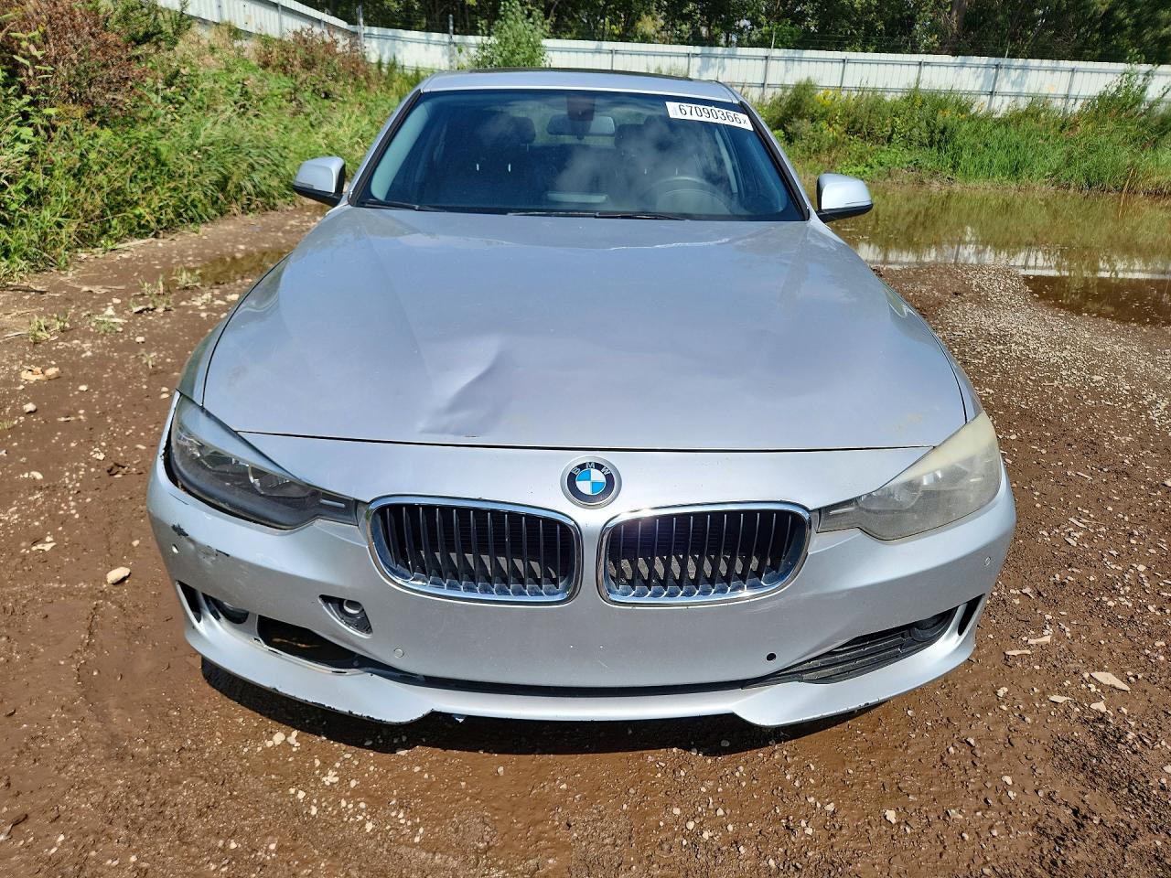 2014 Bmw 320 I Silver vin: WBA3B1G56ENS80125