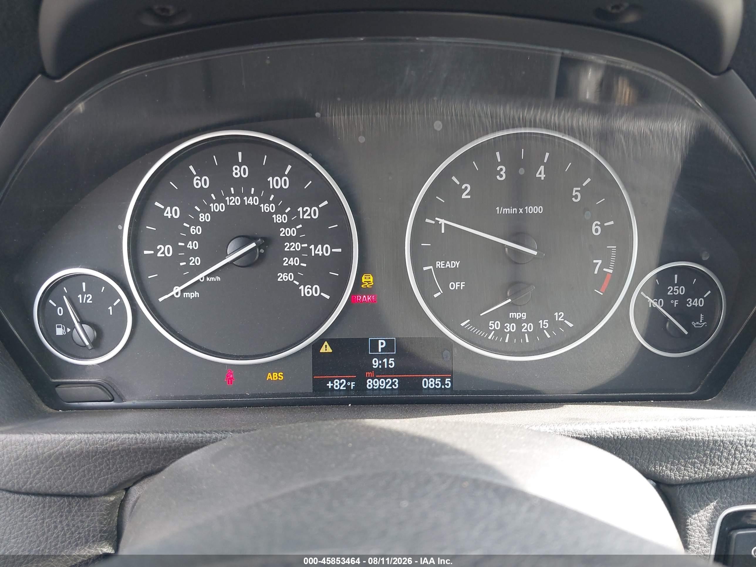 2015 Bmw 320i   Черный vin: WBA3B1G56FNT04649