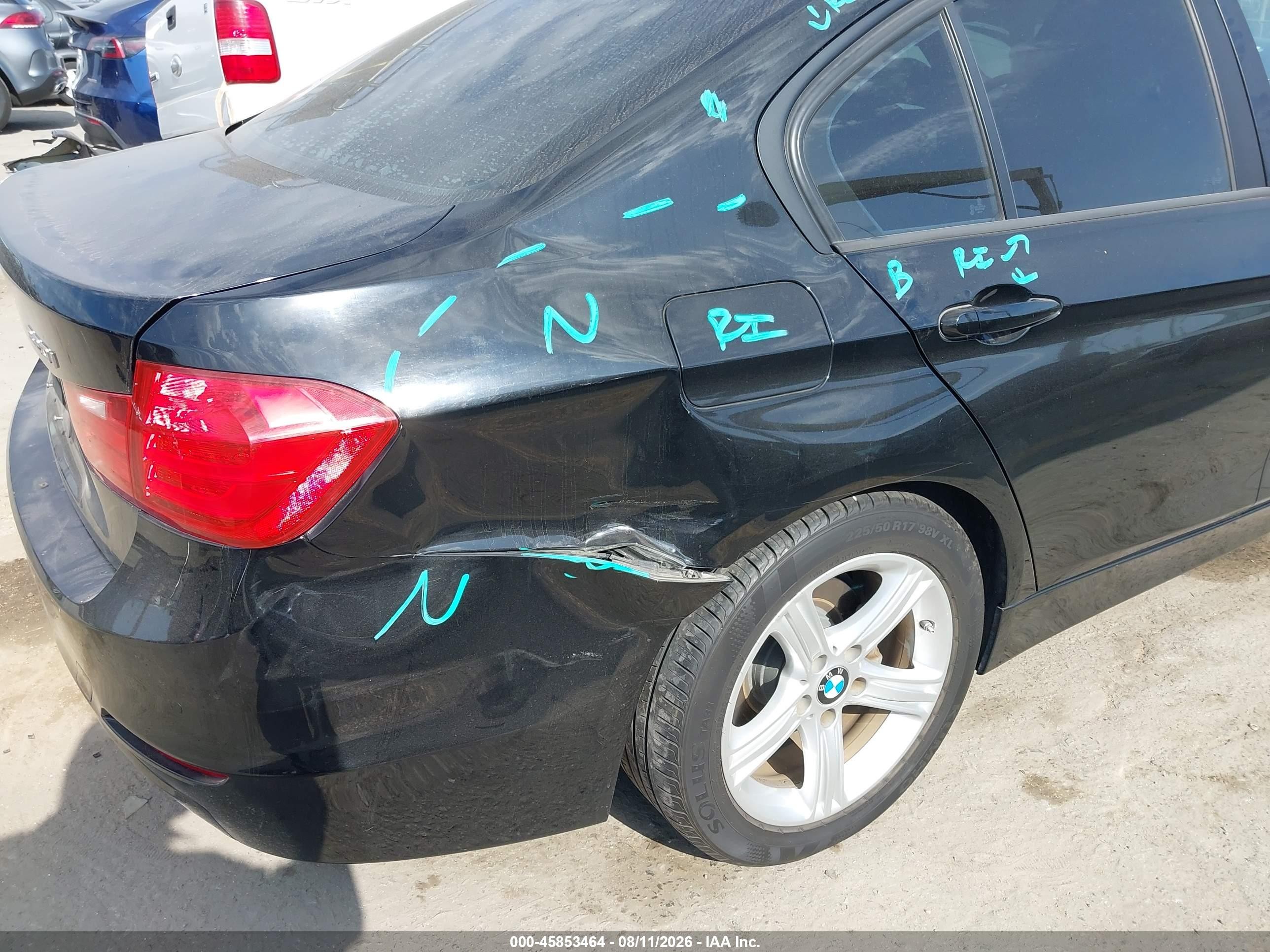 2015 Bmw 320i   Черный vin: WBA3B1G56FNT04649