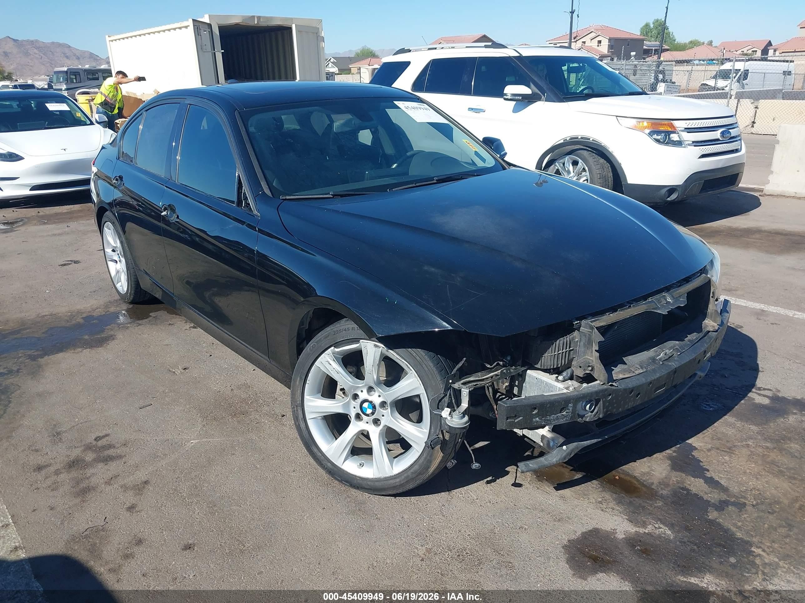 2015 Bmw 320i   Черный vin: WBA3B1G56FNT06479