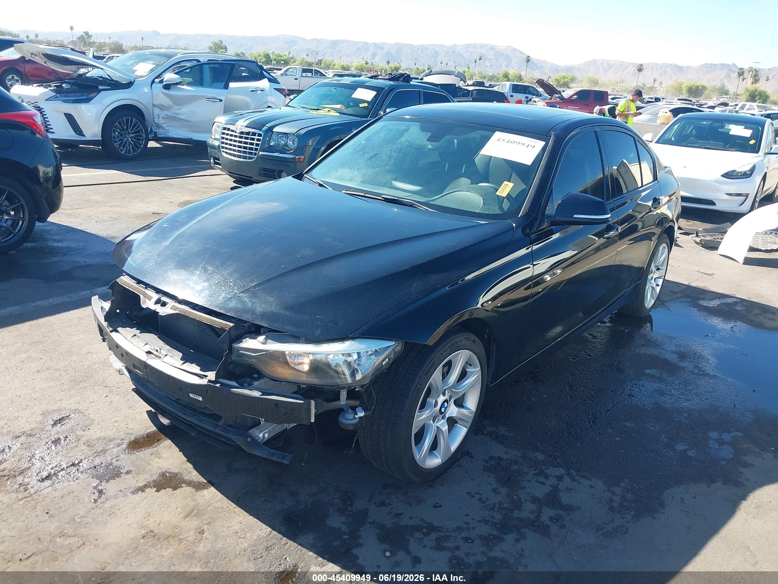 2015 Bmw 320i   Черный vin: WBA3B1G56FNT06479