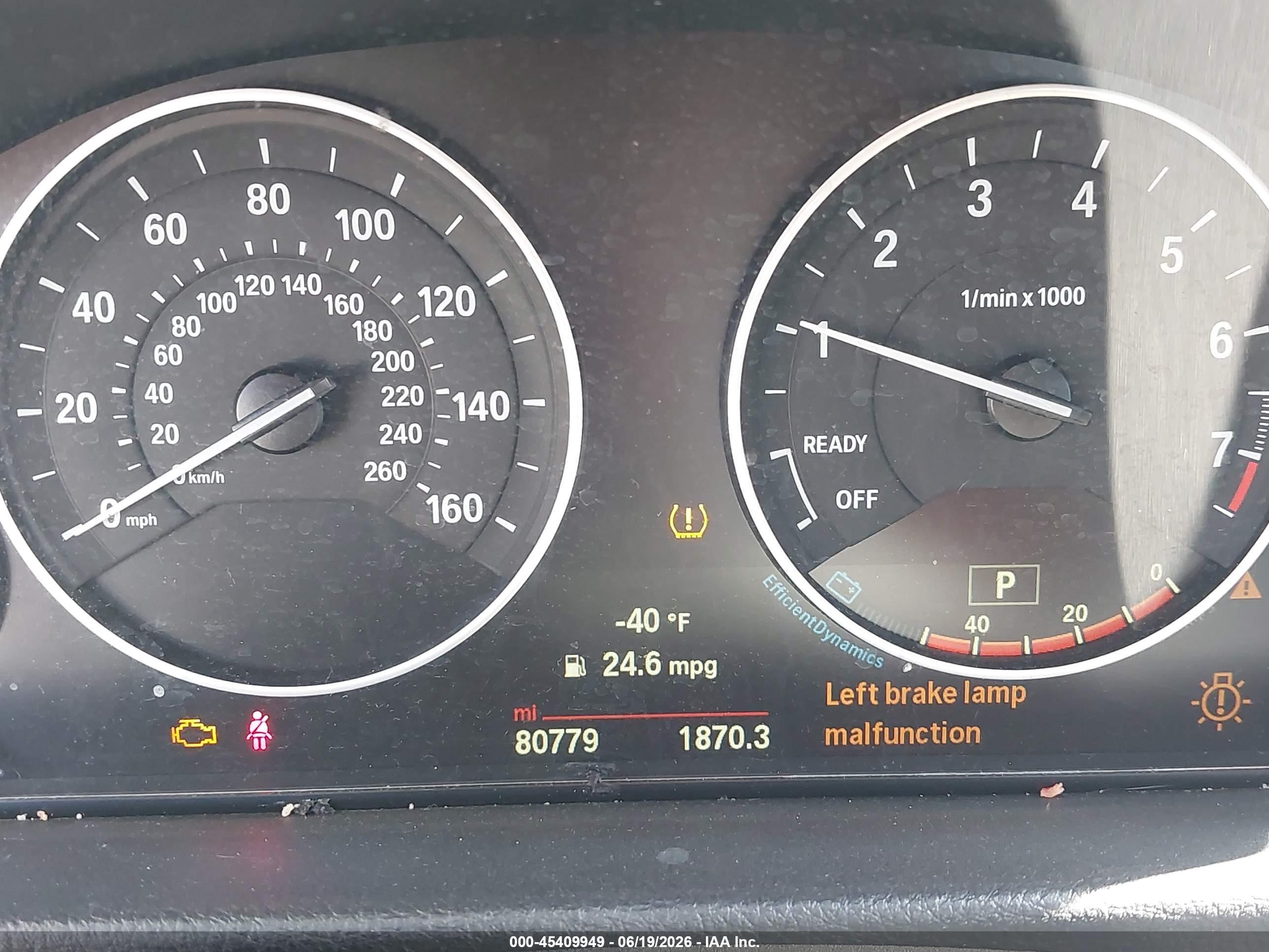 2015 Bmw 320i   Черный vin: WBA3B1G56FNT06479