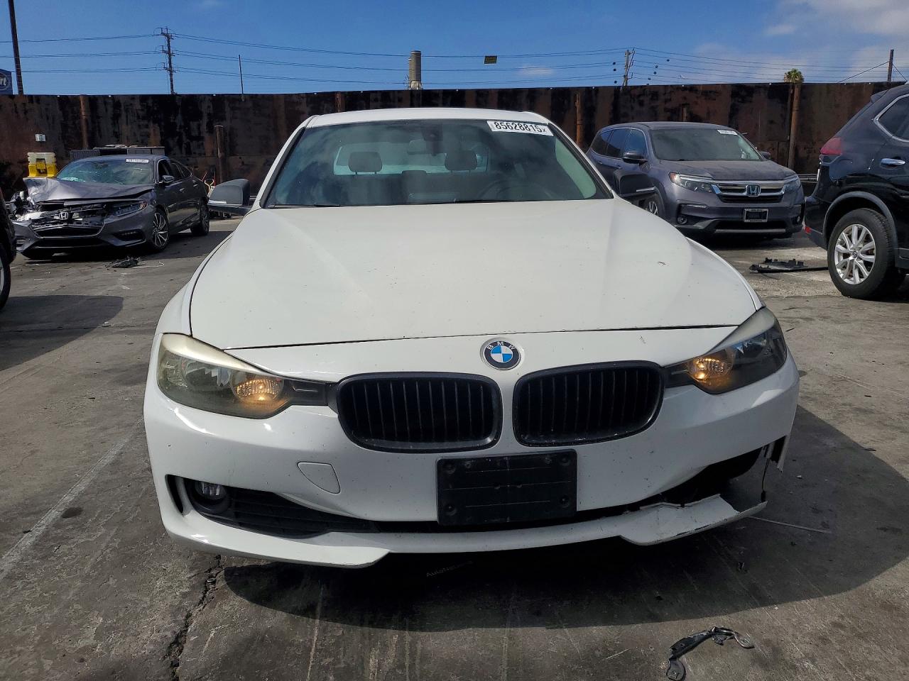 2015 Bmw 320 I White vin: WBA3B1G56FNT07650