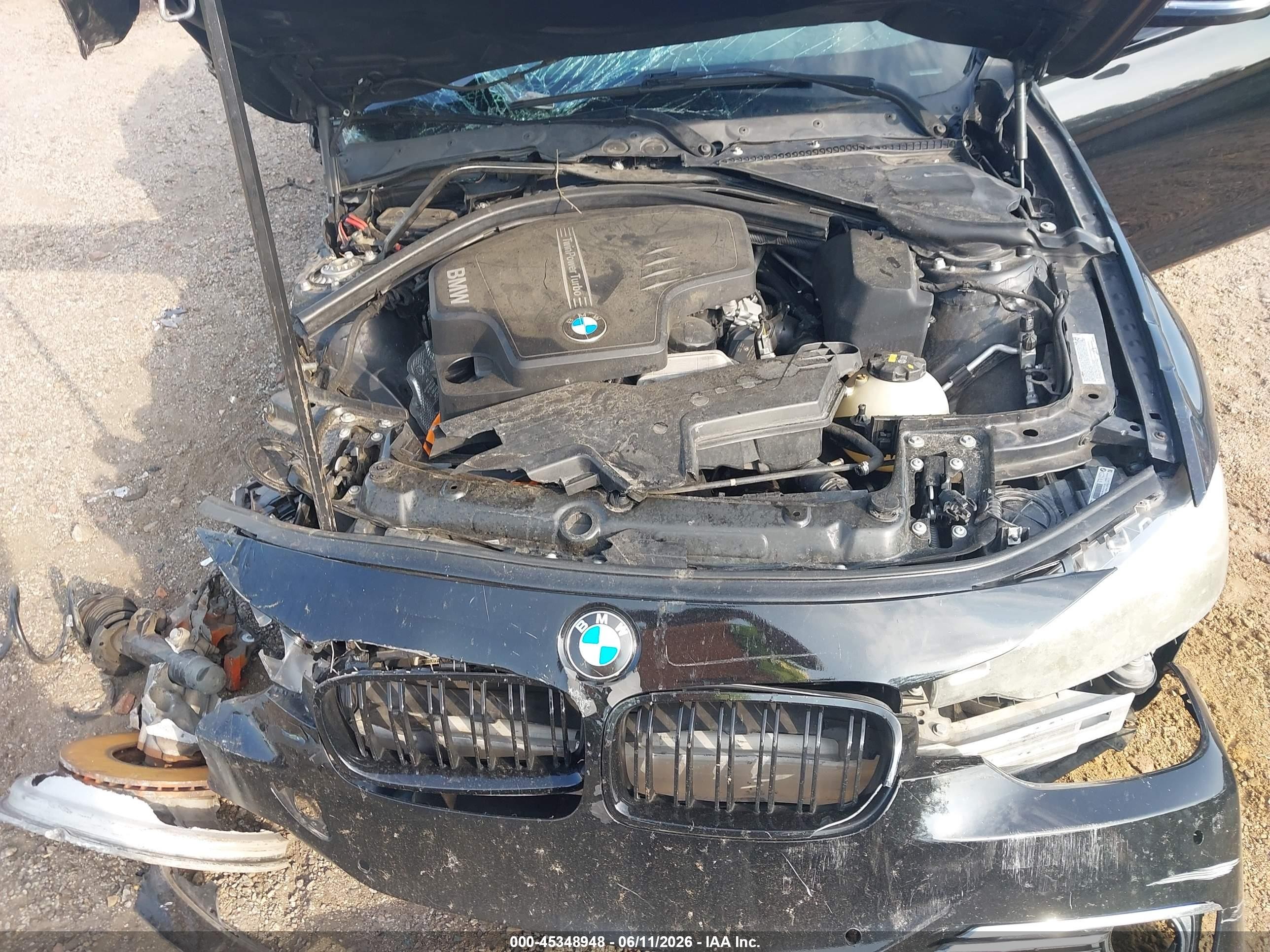 2015 Bmw 320i   Black vin: WBA3B1G57FNT03784