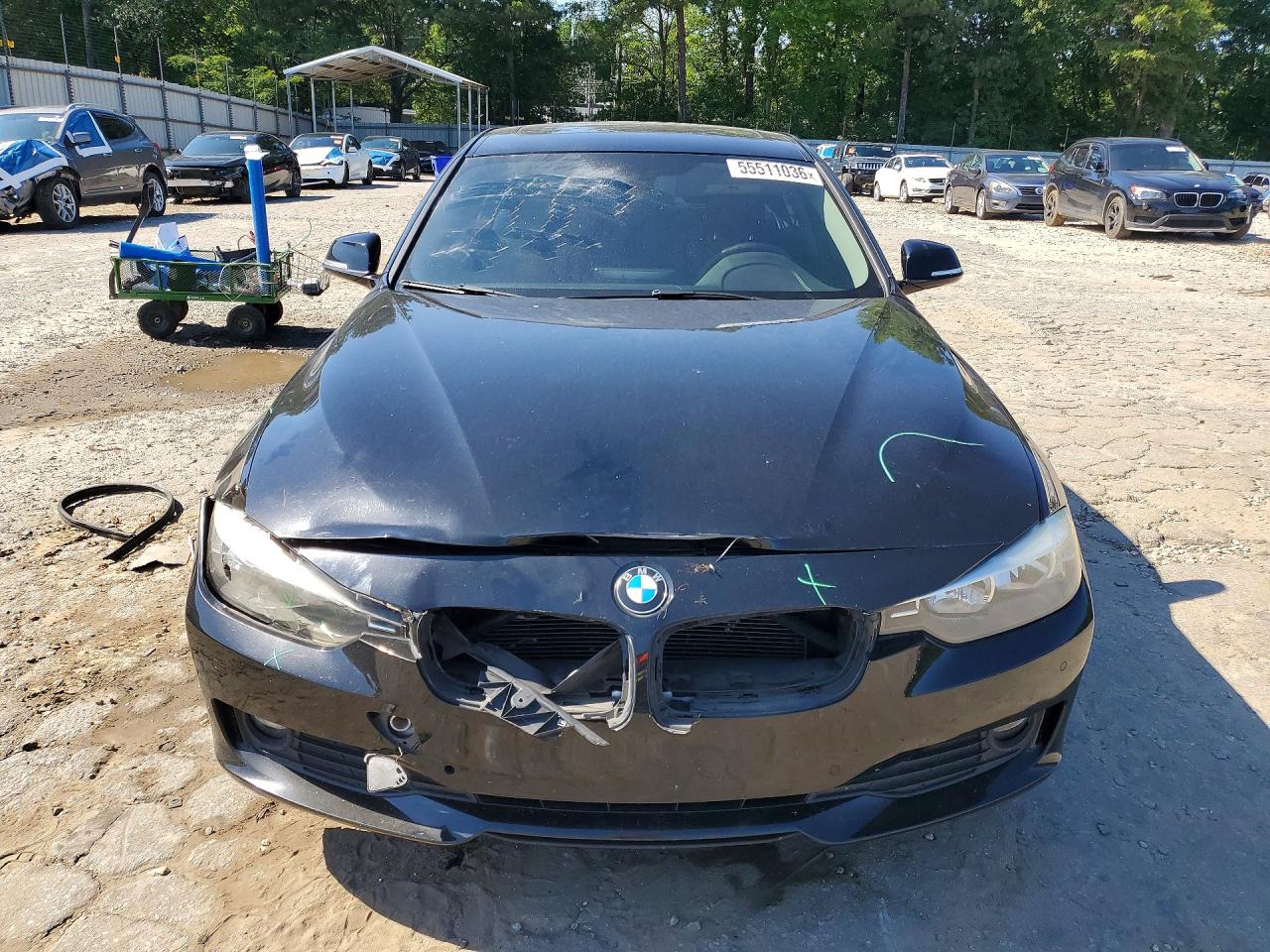 2015 Bmw 320 I Black vin: WBA3B1G57FNT07253