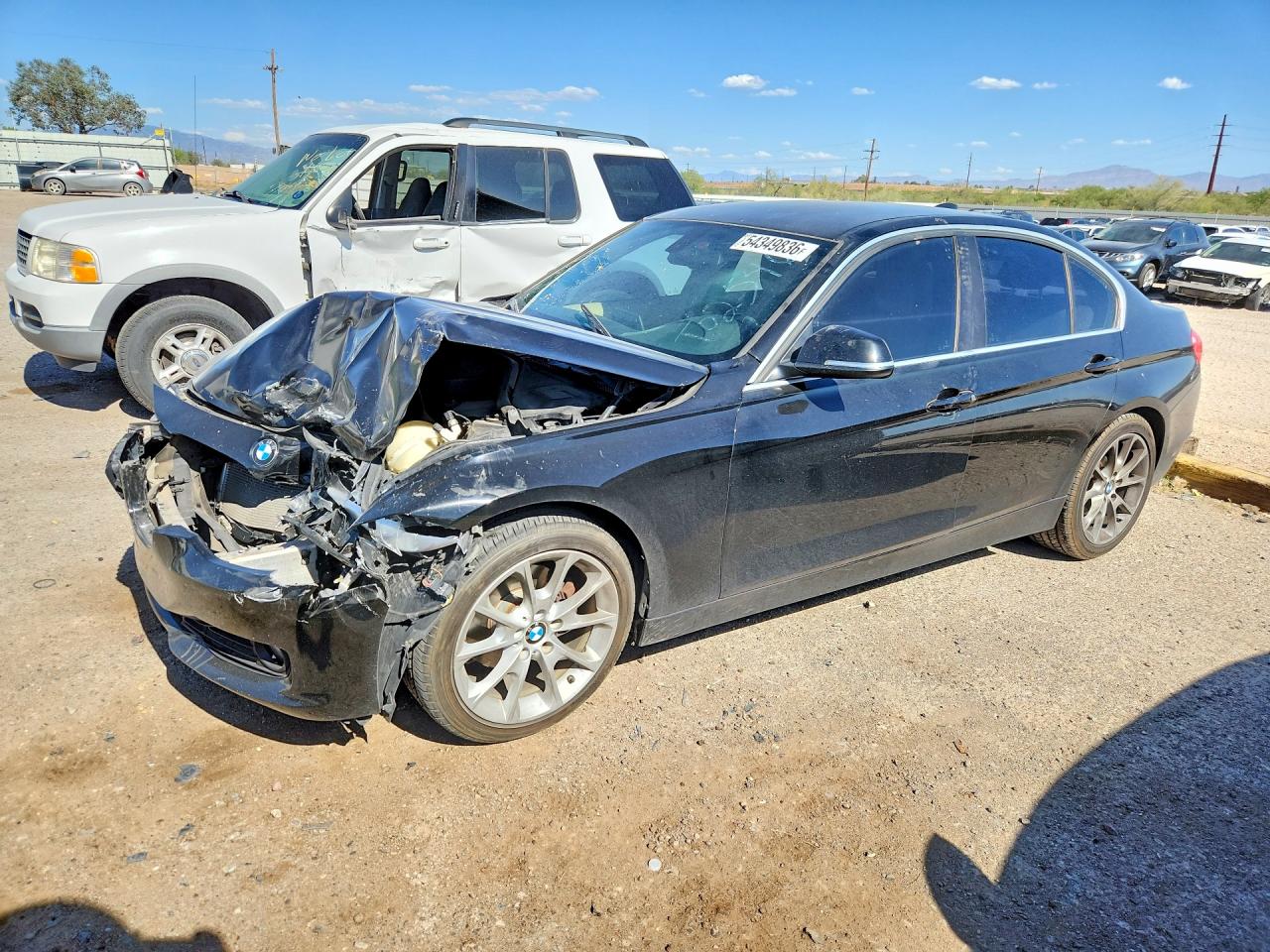 2015 Bmw 320 I Черный vin: WBA3B1G58FNT02546