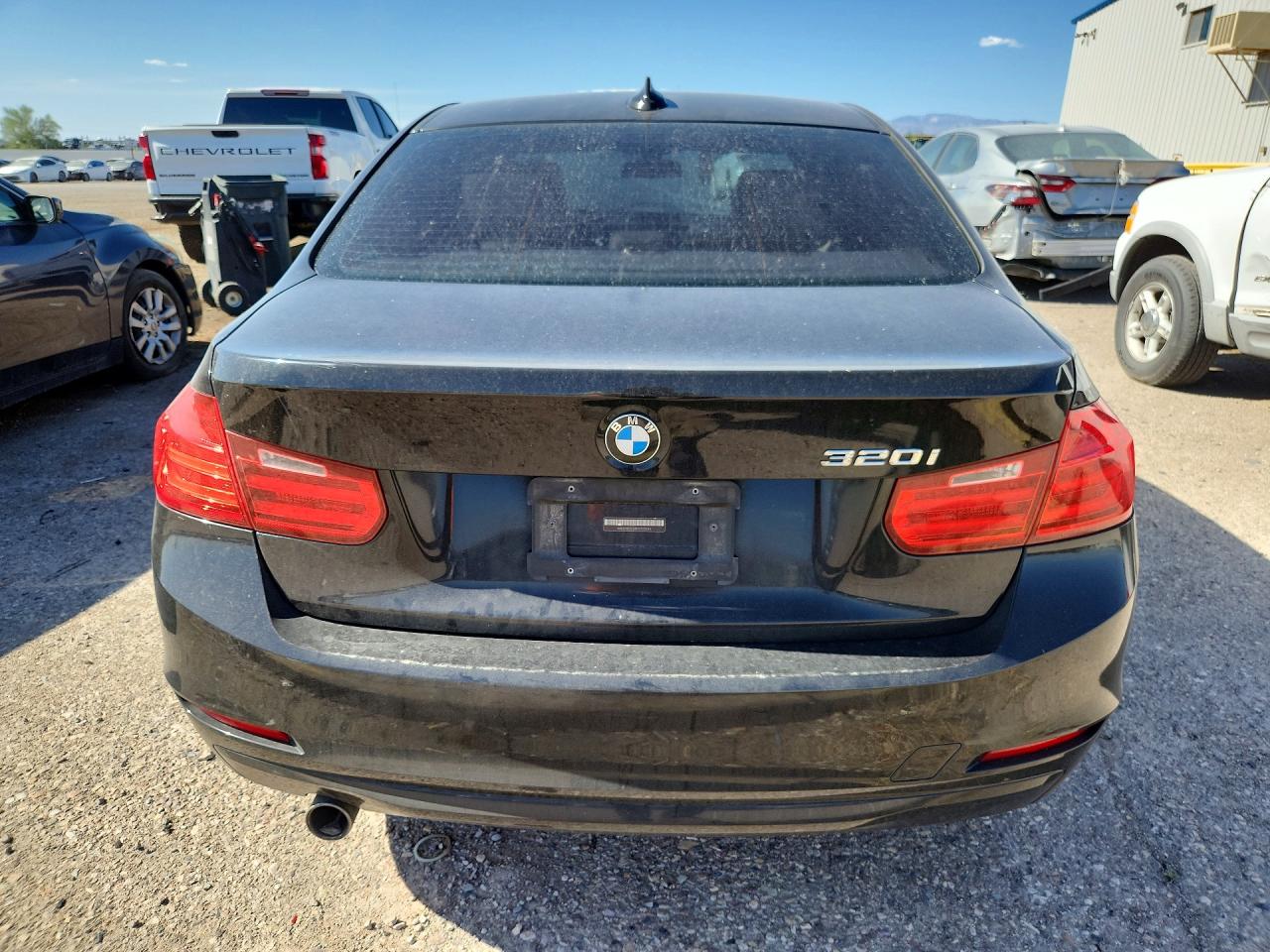 2015 Bmw 320 I Black vin: WBA3B1G58FNT02546