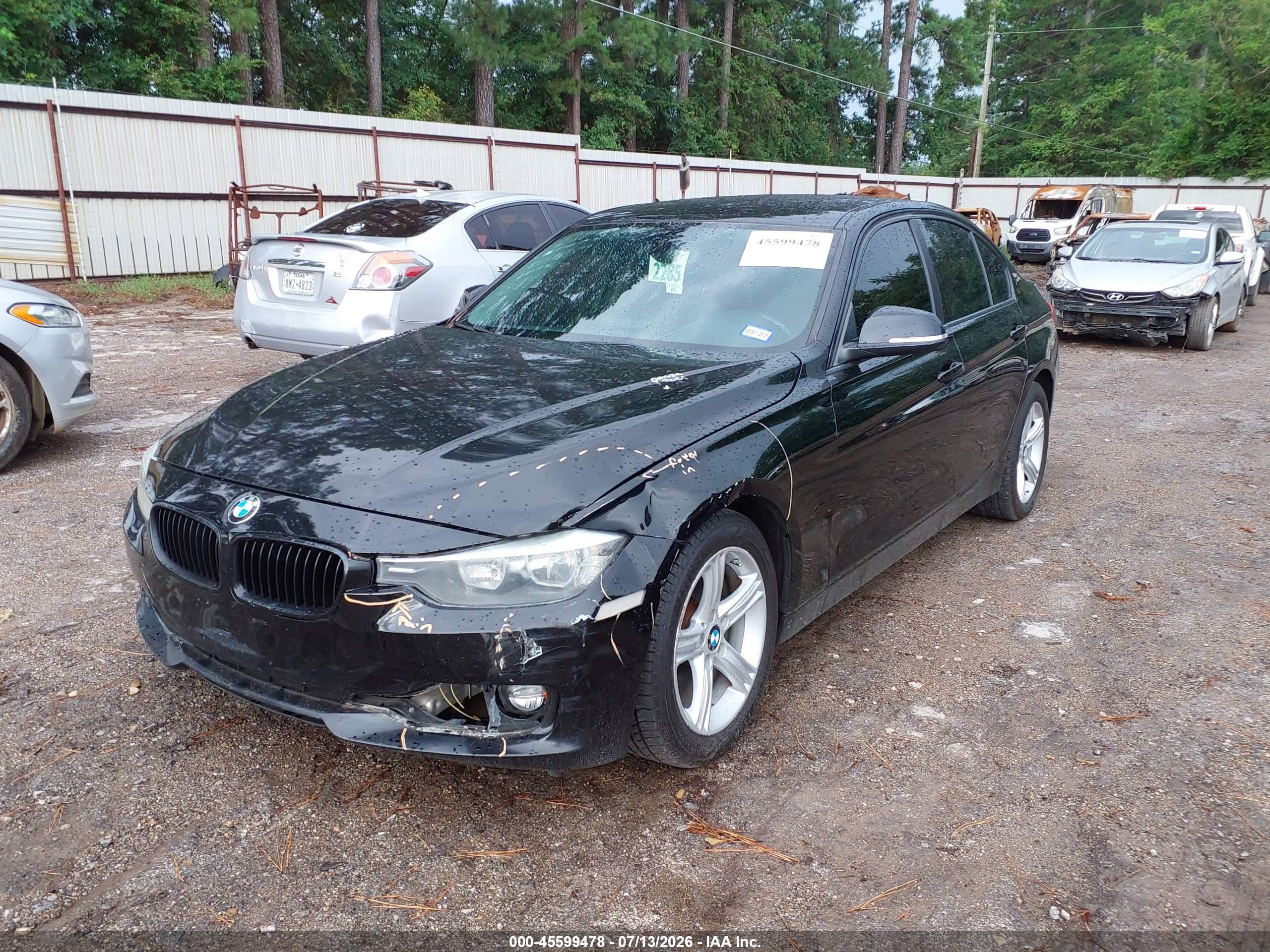 2015 Bmw 320i   Black vin: WBA3B1G58FNT04426