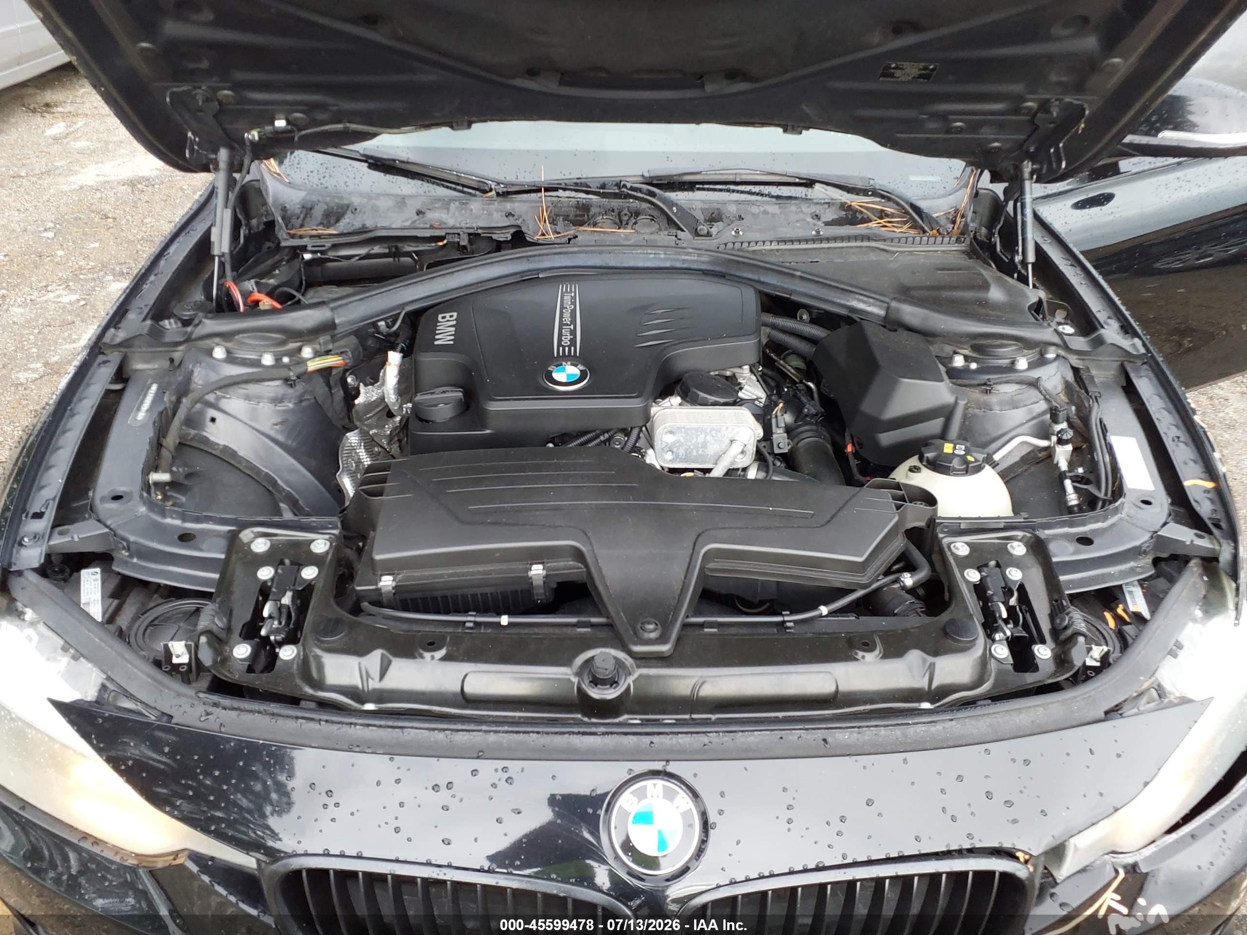 2015 Bmw 320i   Black vin: WBA3B1G58FNT04426