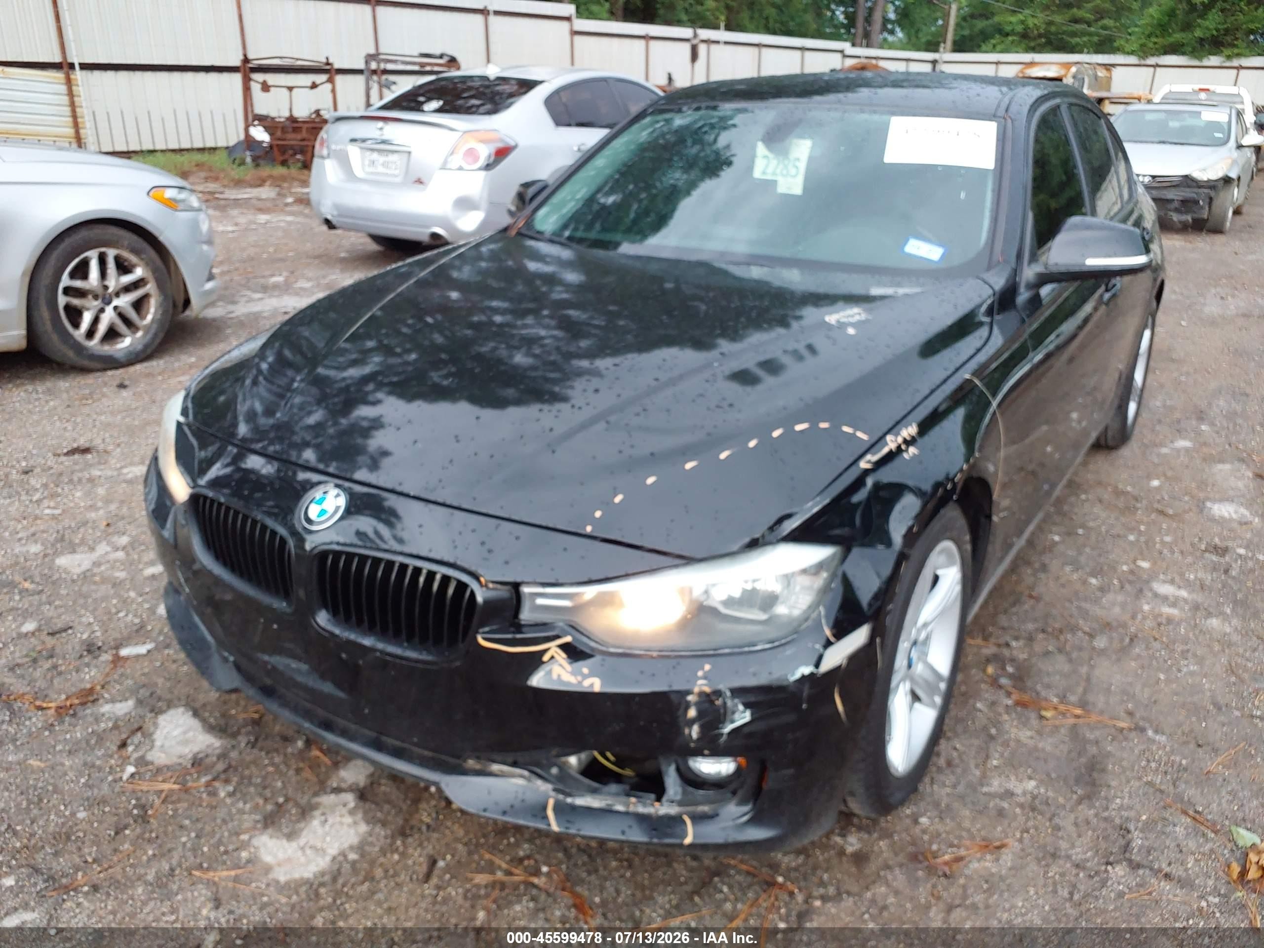 2015 Bmw 320i   Black vin: WBA3B1G58FNT04426