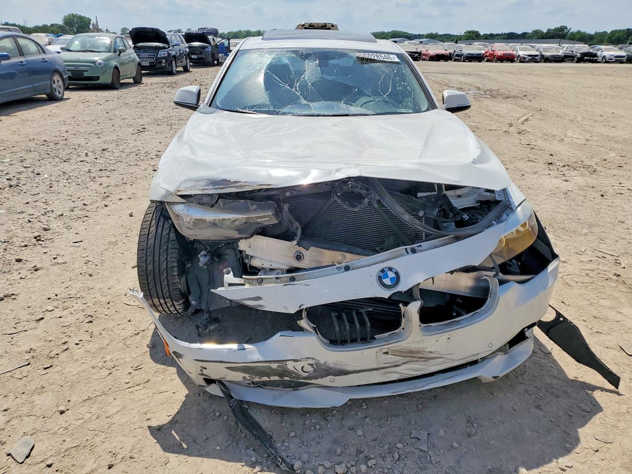 2015 Bmw 320 I White vin: WBA3B1G58FNT64674