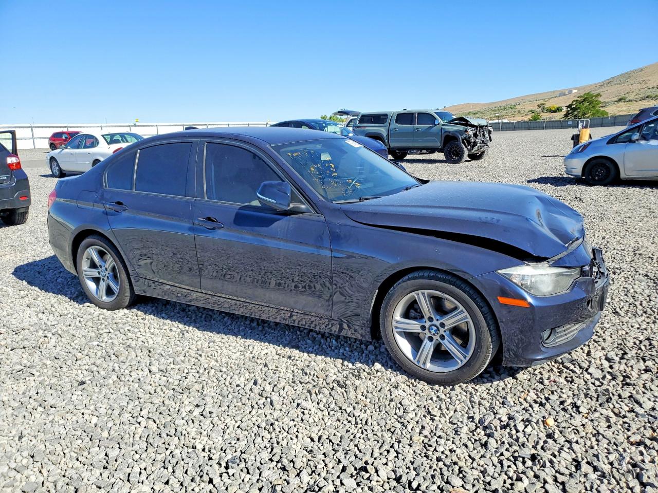 2014 Bmw 320 I Blue vin: WBA3B1G59ENS79311
